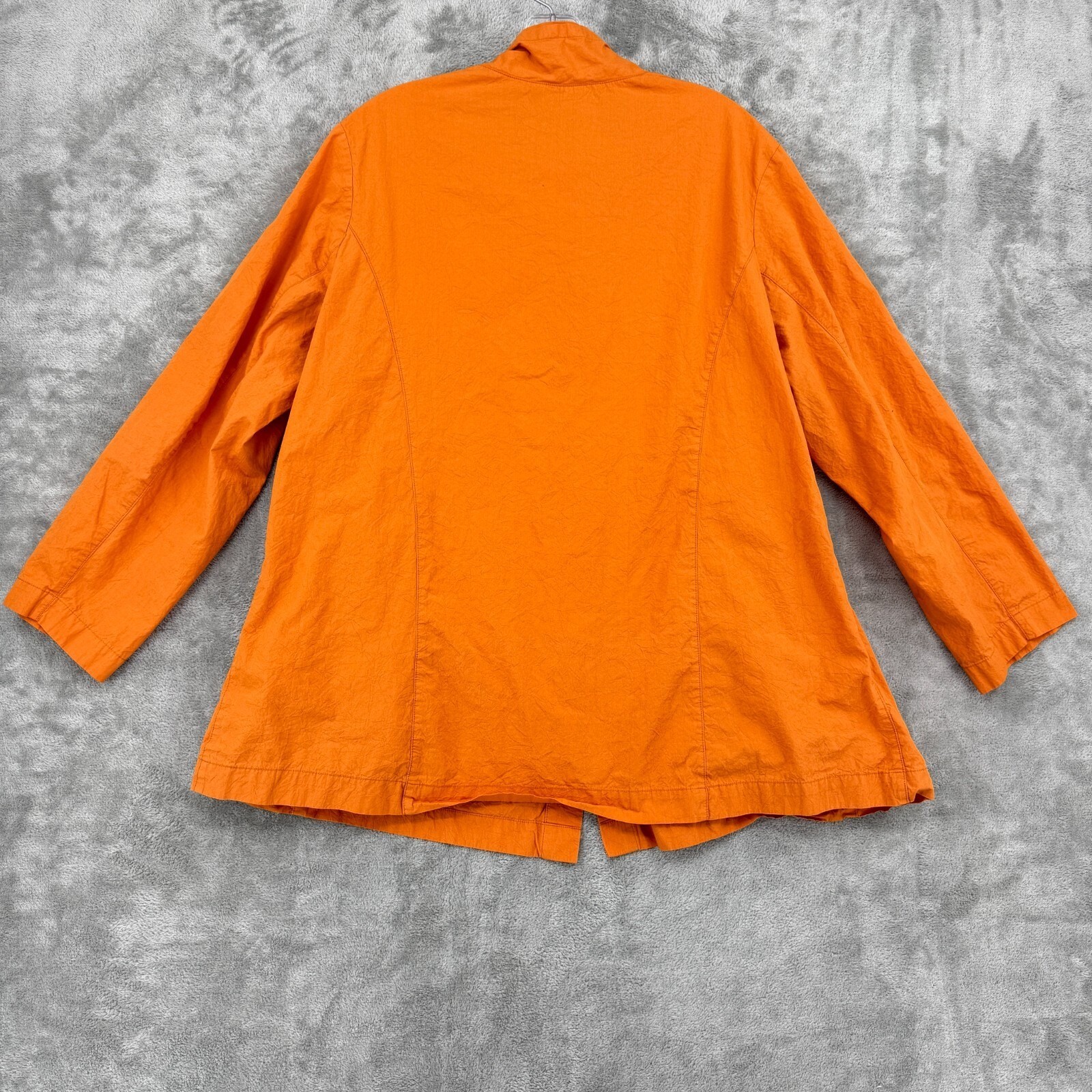 Sophie Finzi New York Top Womens Medium Lagenlook Tunic Pockets Boho Boxy Orange