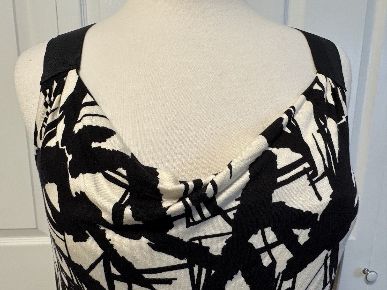 Michael Michael Kors Womens Black & White Tank Top Petite Small P/S NWT