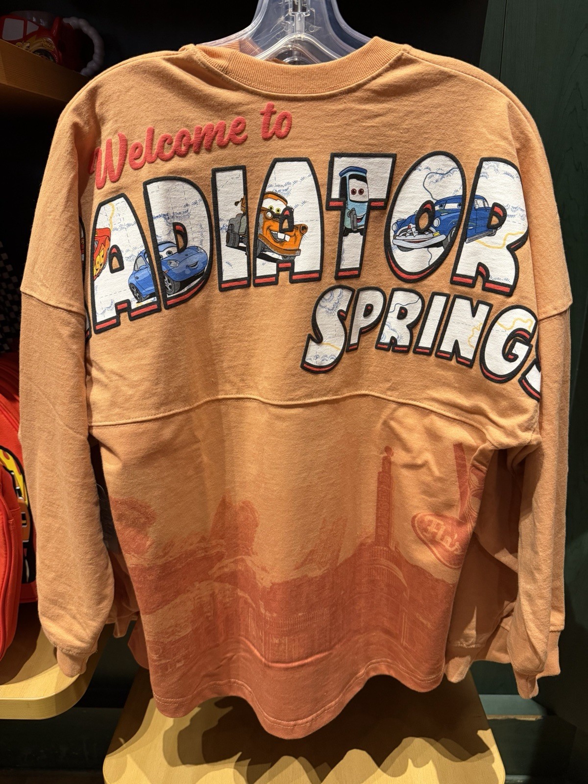 Disney Parks Cars 20th Anniversary Radiator Springs Adult Spirit Jersey NWT Auto