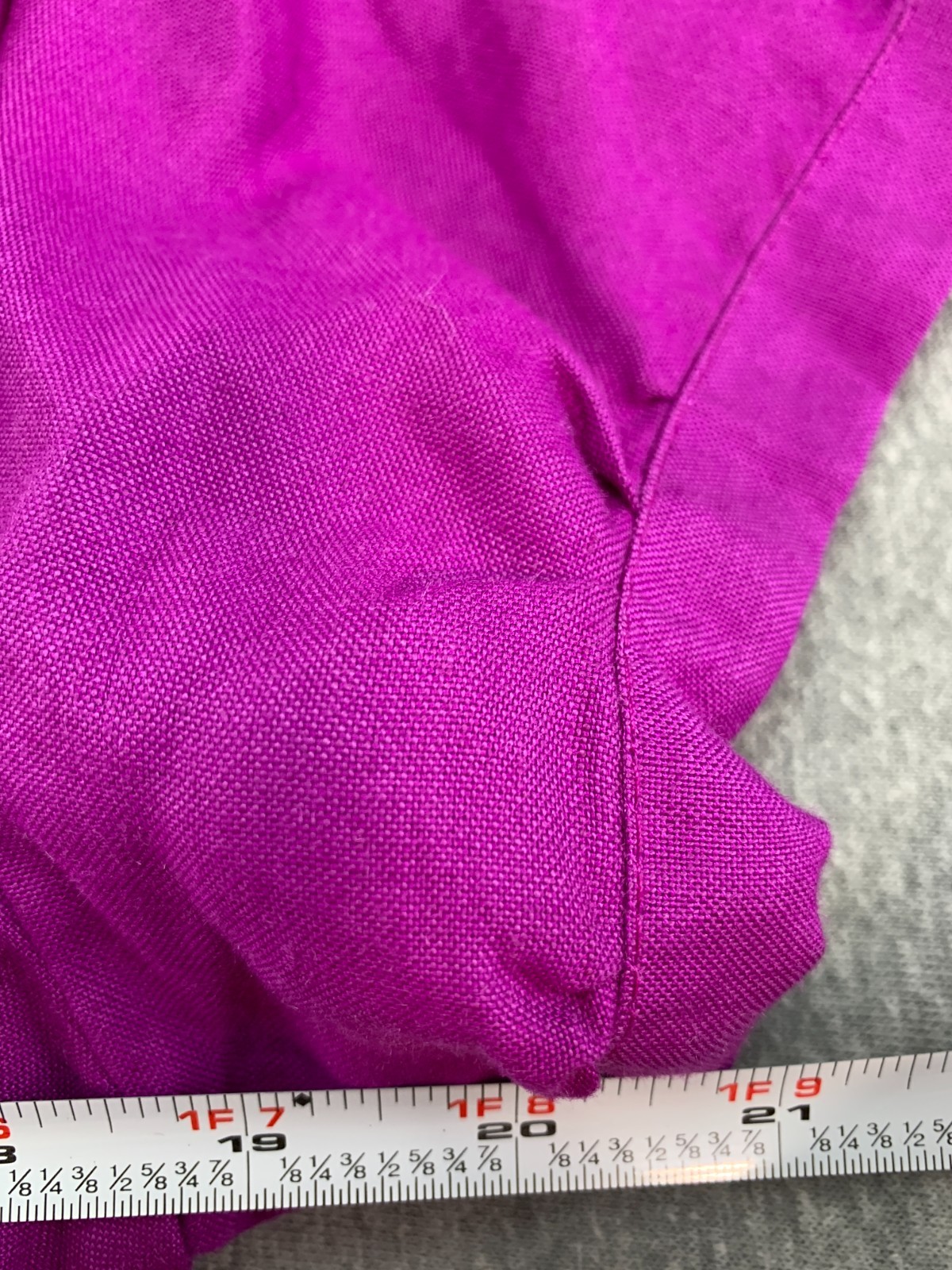 Sherry Taylor Puff Sleeve Jacket Blouse Womens Plus 2X Fushia Belted Career Cool