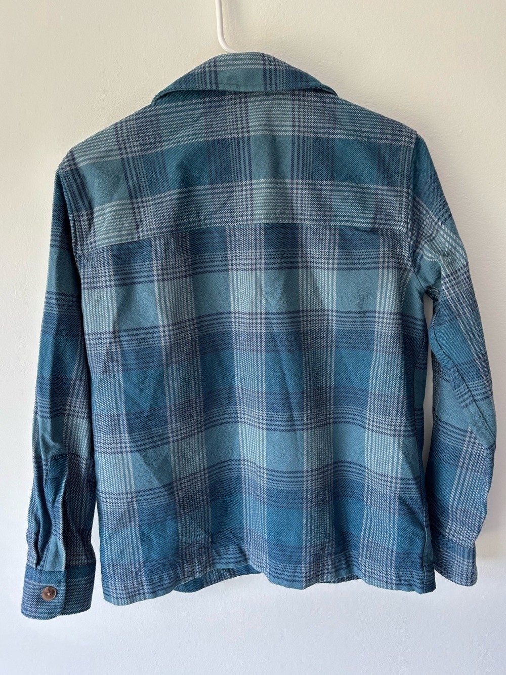 Marmot Incline Heavyweight Flannel Overshirt Moon River Blue Plaid Outdoors