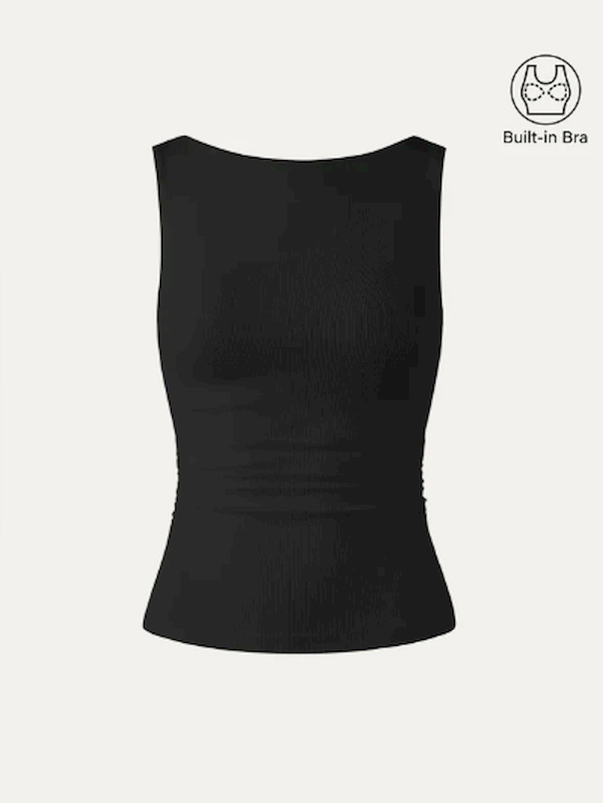 OGL Elastic Open Back Bra Tank, US Stock, No Import Fee