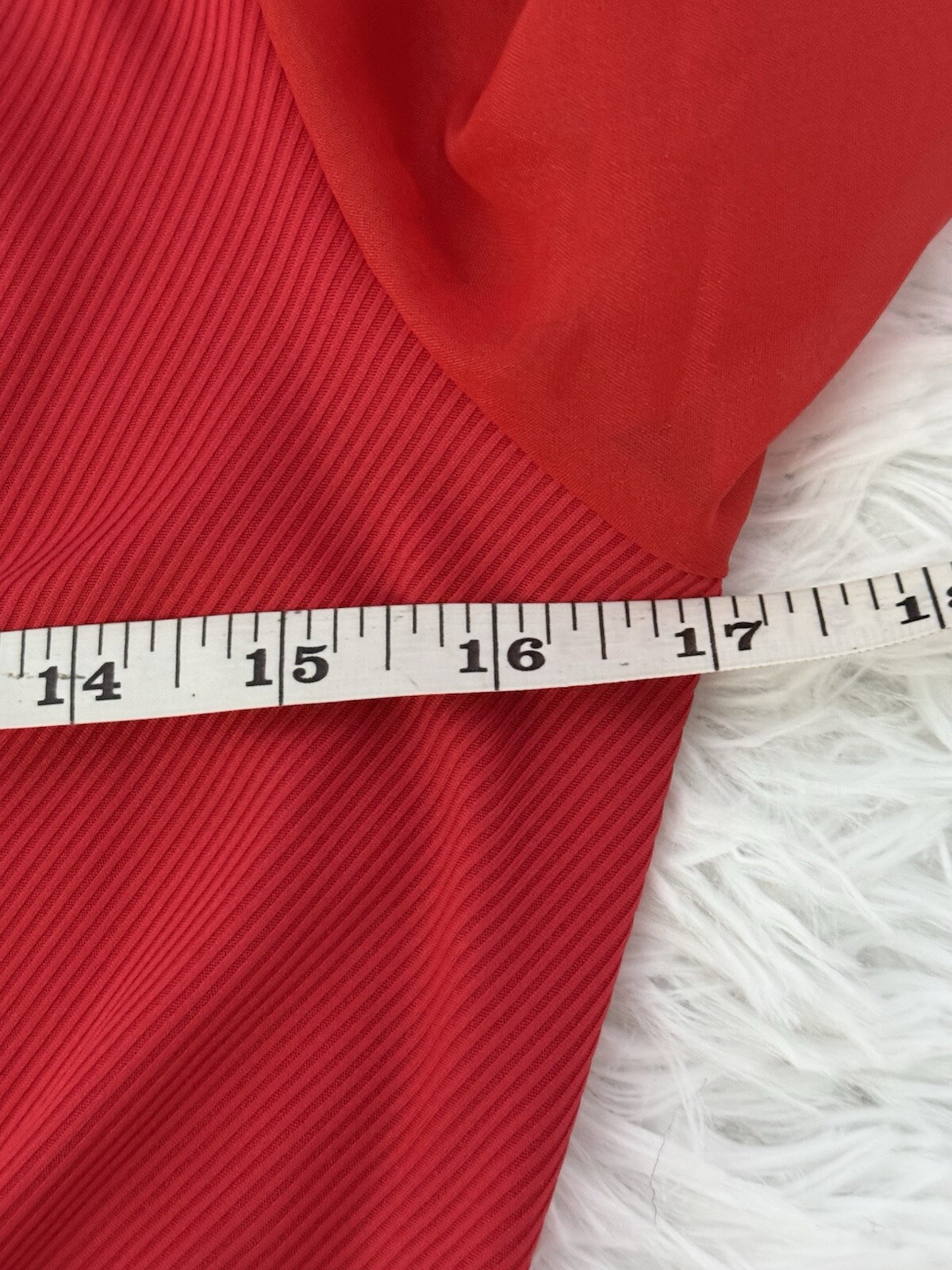 SHEIN Raffinéa Surplice Neck Sheer Lantern Sleeve Bodysuit Red New SZ M (6)