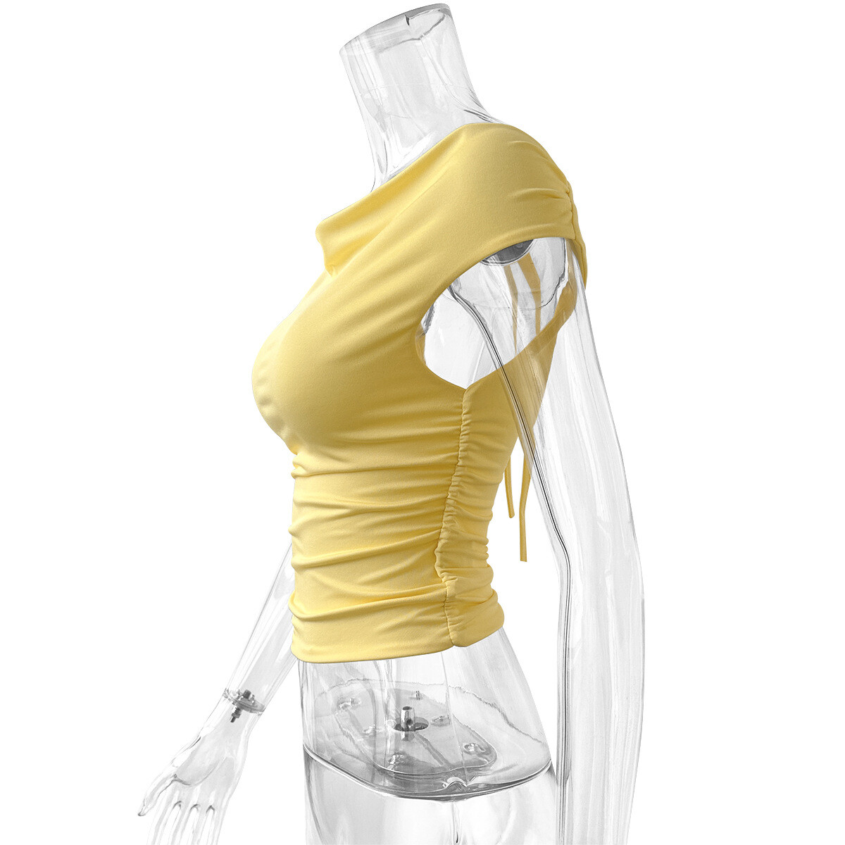 Women Sleeveless Soild Sexy Off Shoulder Slim Tee Summer Backless BowTie T-shirt