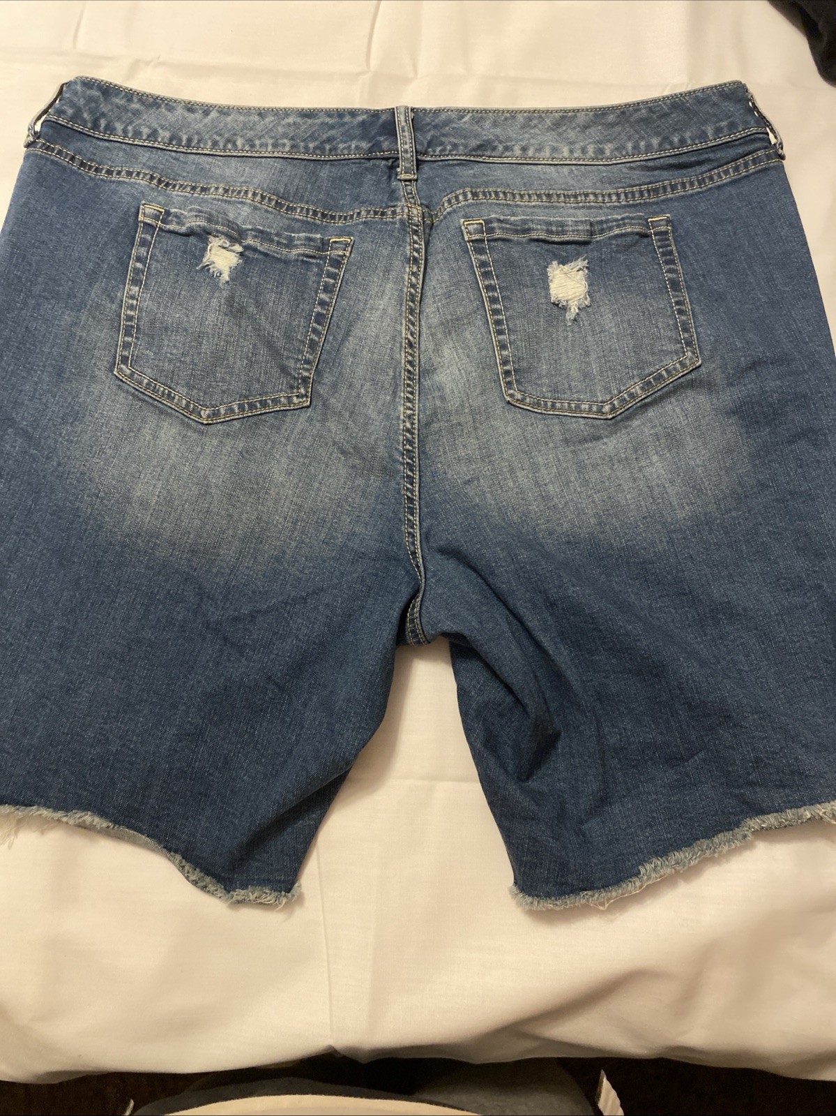 Lot Of 2 Torrid Size 3 V-neck Whiskey T-shirt Size 22 Distressed Bermuda Shorts