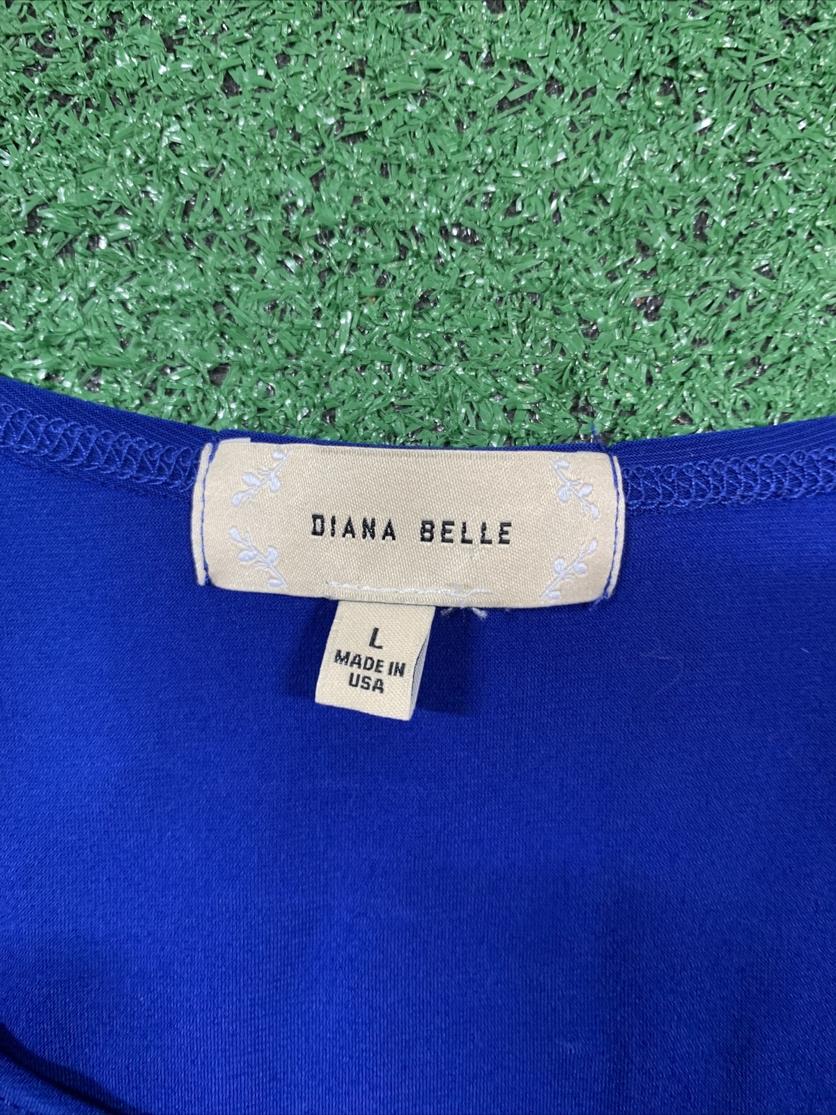 Diana Belle Women’s Size Large Blue Casual Blouse Top