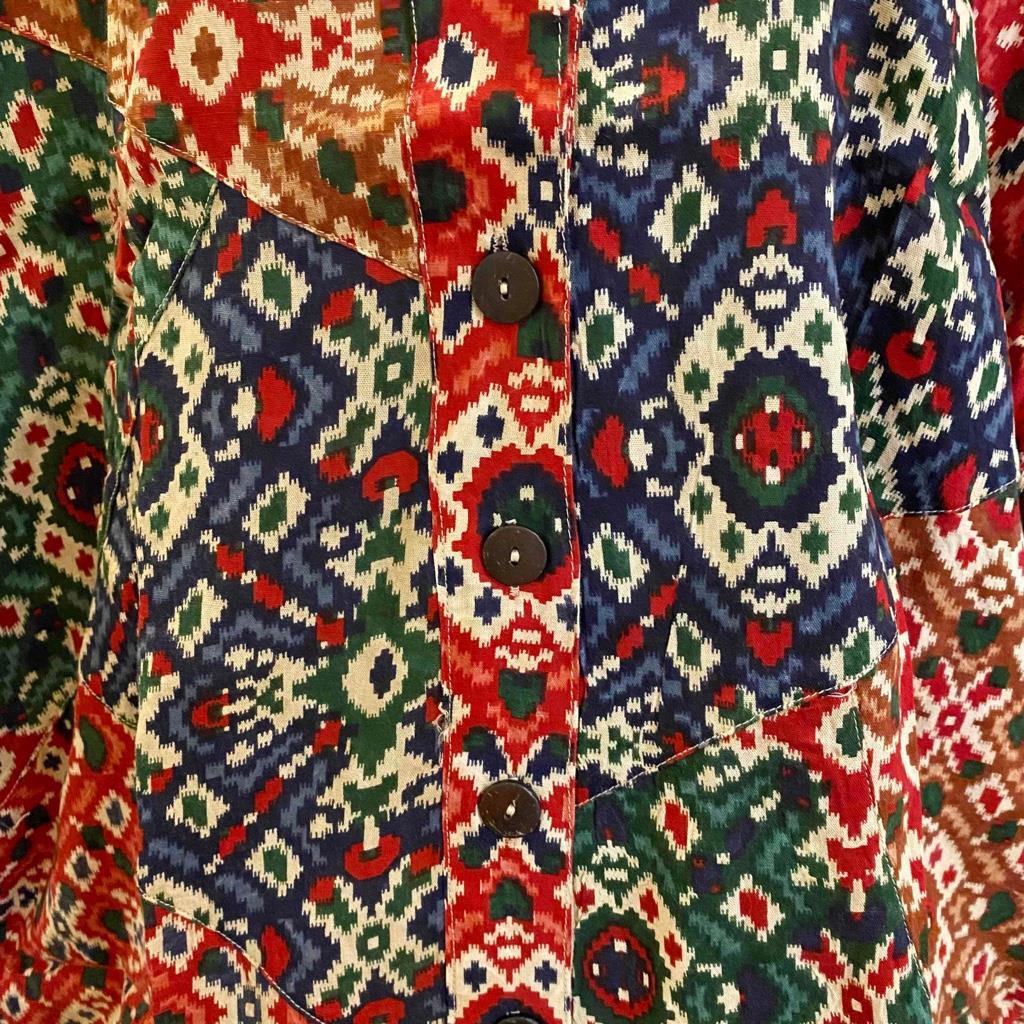Sacred Threads Bust 48 Hippie Bohemian Festival Oversized Kimono Top 223097 SMB