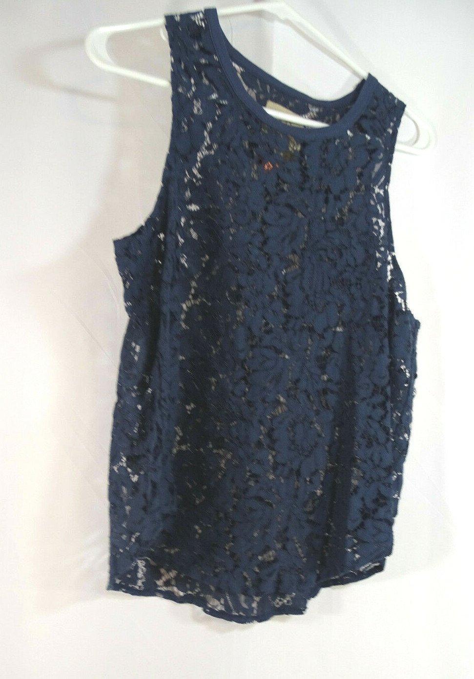 CHASER Navy lace tank small womens casual S Party Cocktail