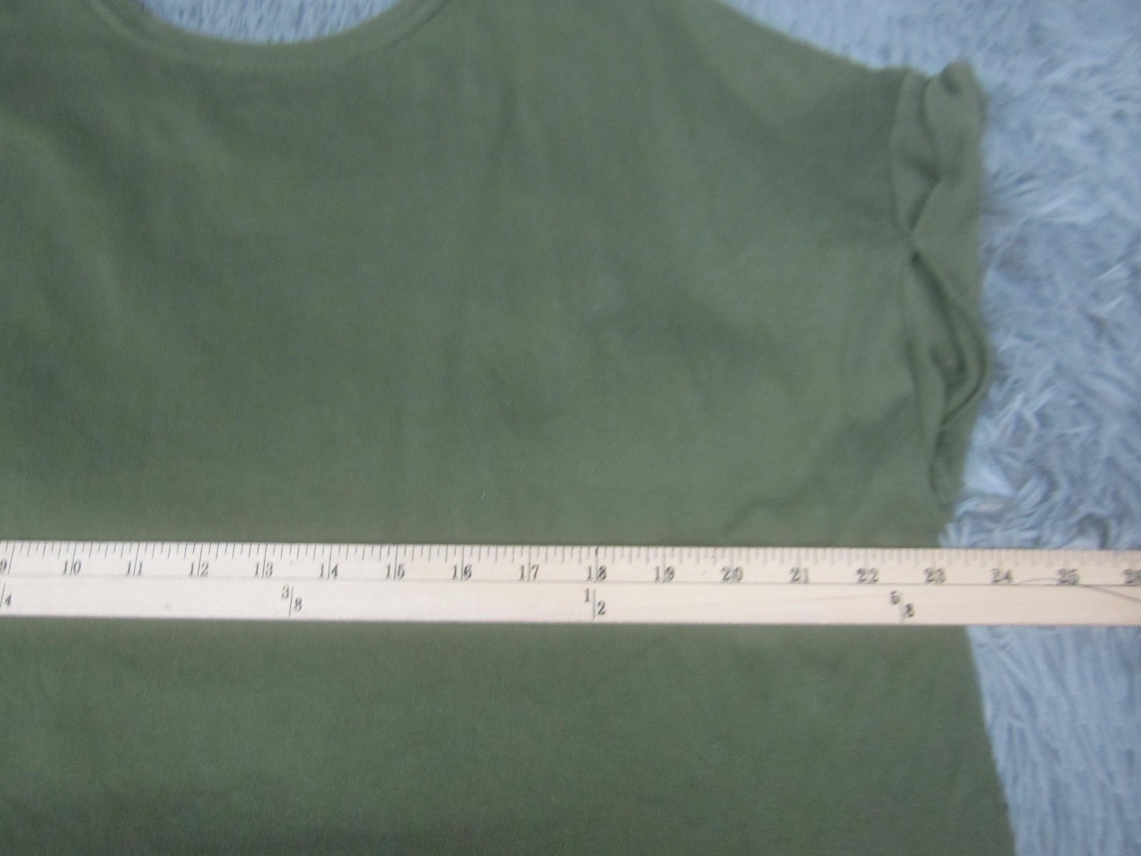 Avia Shirt Womens Large 12-14 Green Pocket Crew Neck Short Sleeve Basic Tee Top