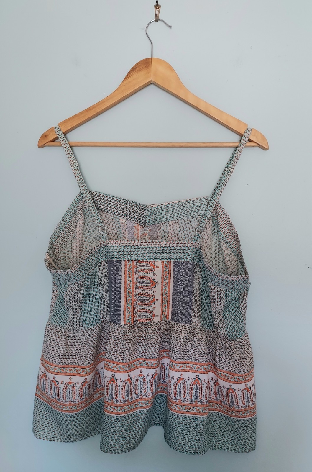 Anthropologie Size Large Lucy & Laurel Print Peplum Blouse Top NEW NWT Boho