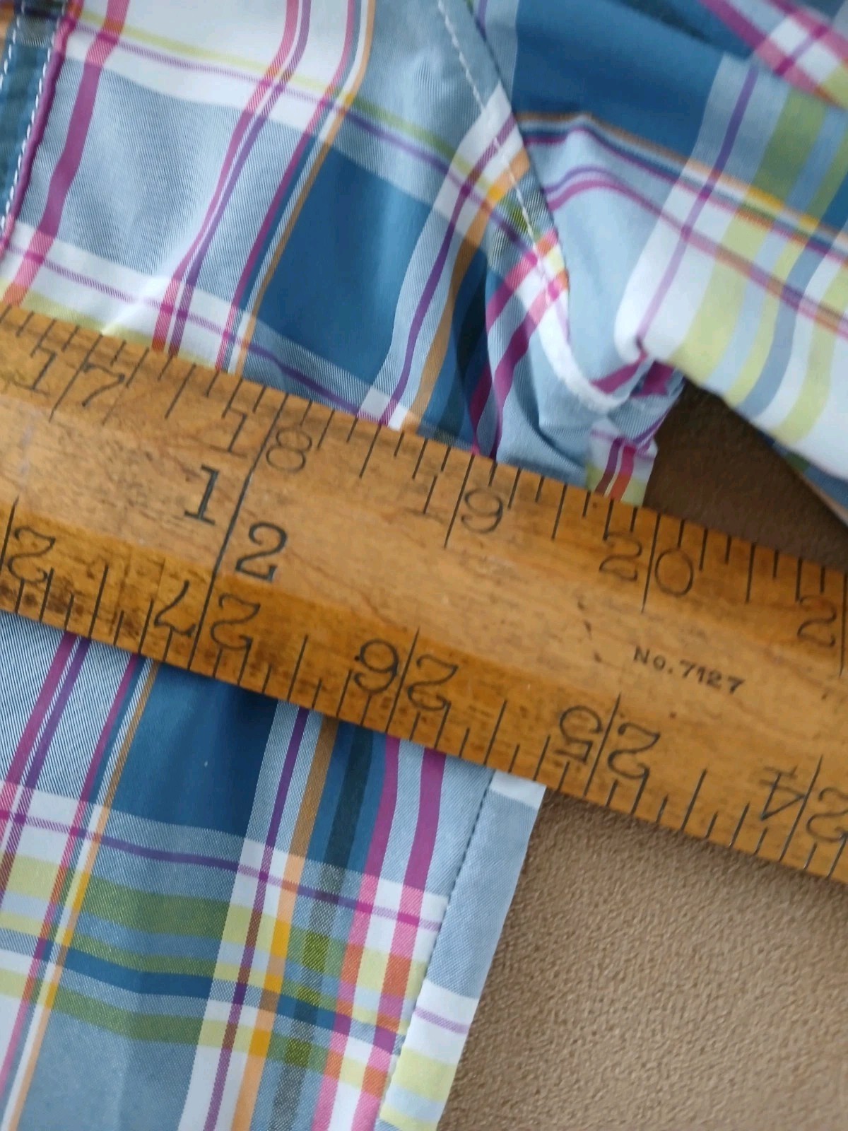 Patagonia Women’s Size 12 Sun Stretch Long Sleeve Button Up Shirt Plaid EUC
