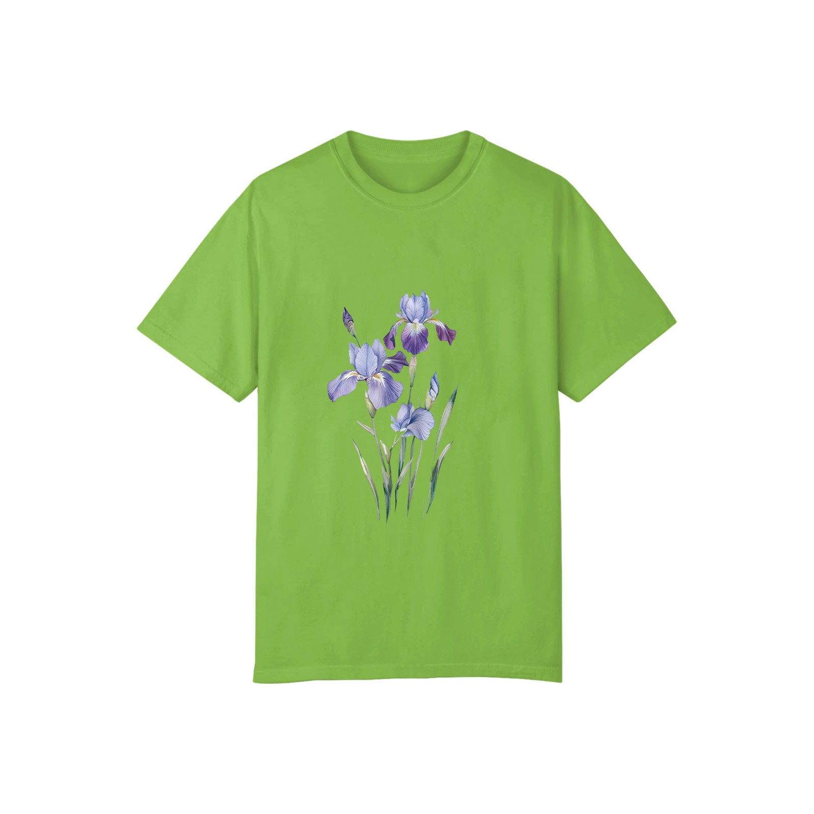 Women Flower Print Graphic T-Shirt Casual Short Sleeve Crew Neck Cotton Tee US√