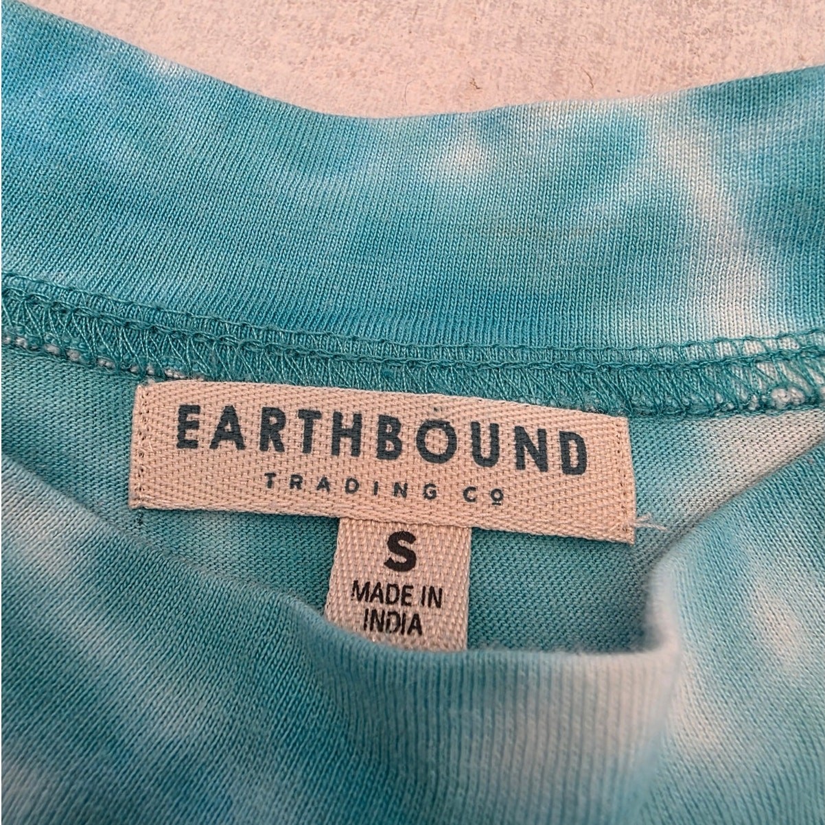 Earthbound Women’s Tie Dye Embroidered Sleeveless Top SZ Small Lotus Chakra Yoga