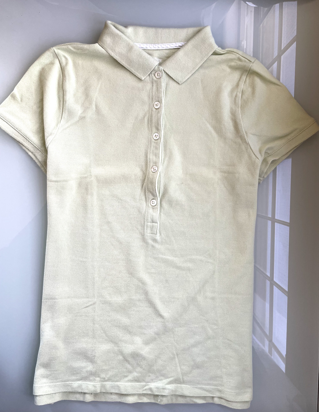 J.CREW Knit Top PIQUE POLO Solid Stripe Nautical Short Slv Shirt Blouse S M GAP
