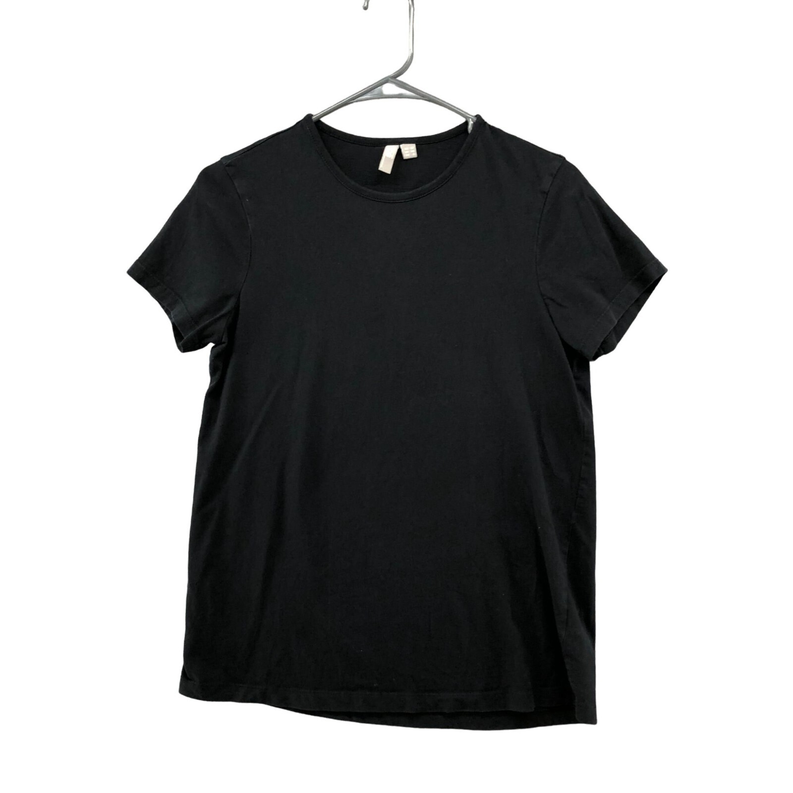 ASOS Black T Shirt Womens 6 S/M Relaxed Long Length Short Sleeve Crewneck