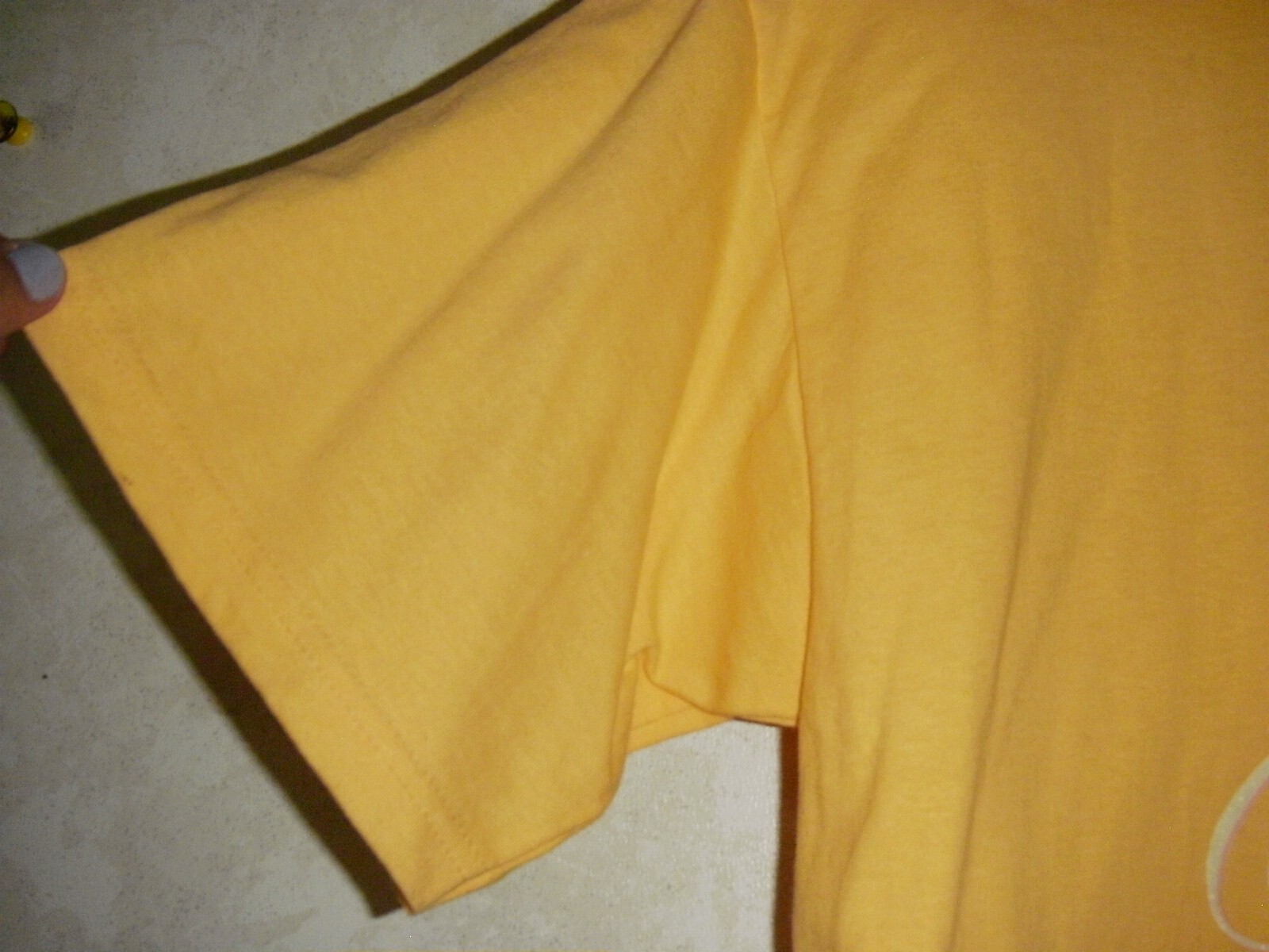 Disney Store POOH Vintage T-Shirt Women Medium Light Orange Crew Short Sleeve