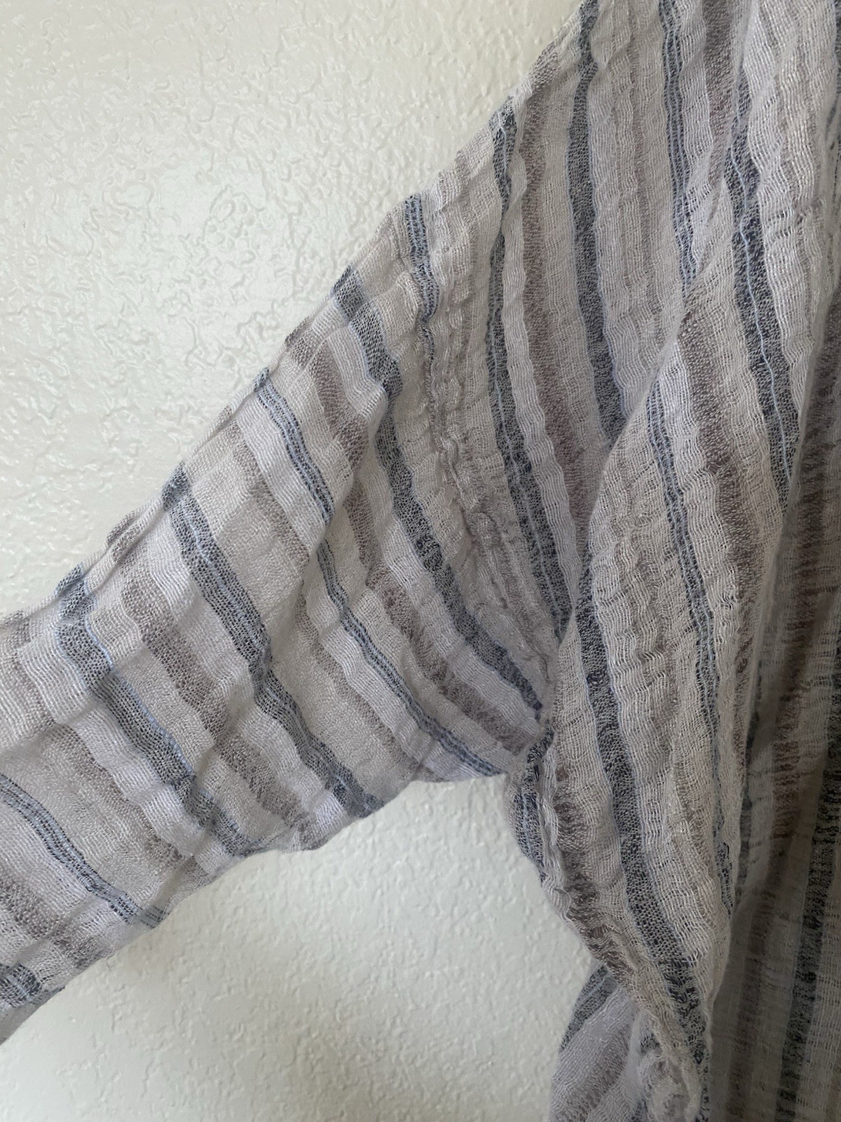 La Bottega Di Brunella Artisanal Neutral Italian Linen Top Tunic Positano OneSz