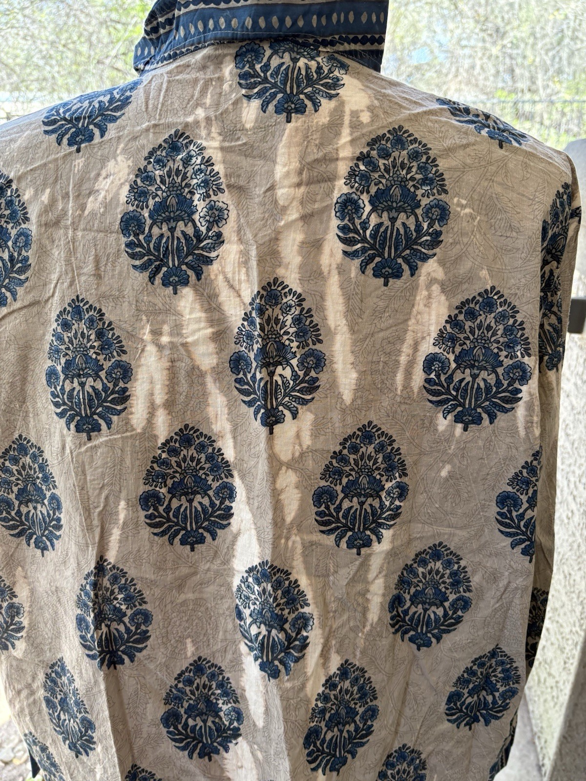 NWOT Jaded Gypsy Dahlia Blissfully Yours Top Bohemian Pockets Collar L/XL