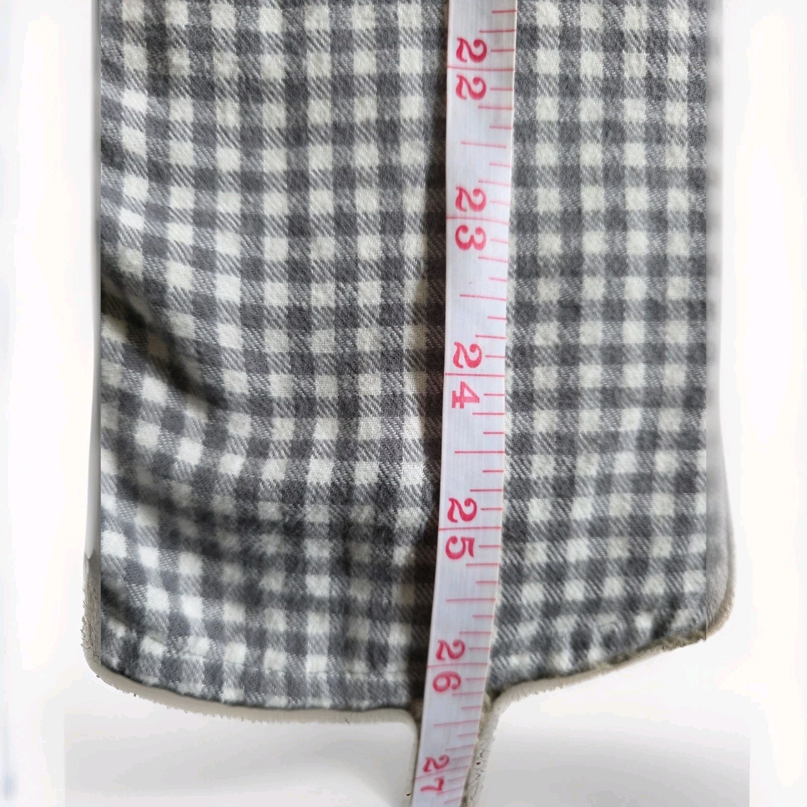 Soft Joie Anabell Gray Plaid Long Sleeve Button Up Collared Blouse Size M. C35