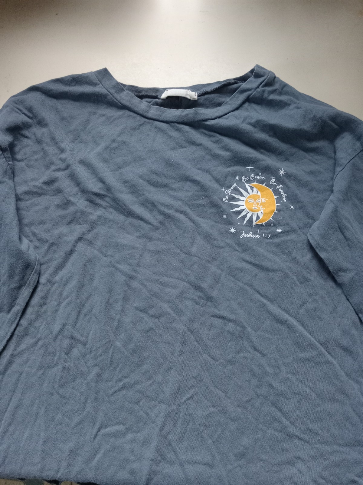 USED GOOD Mccnchild LS Size S Joshua 1:9 Women’s Shirt