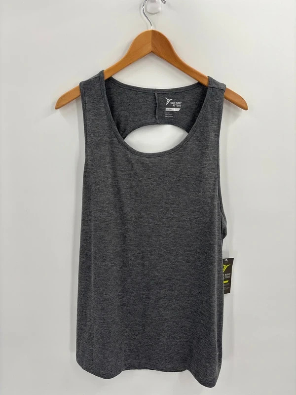 Old Navy Active Womens XL Go-Dry Loose Fit Open Back Tanktop New With Tags Athle