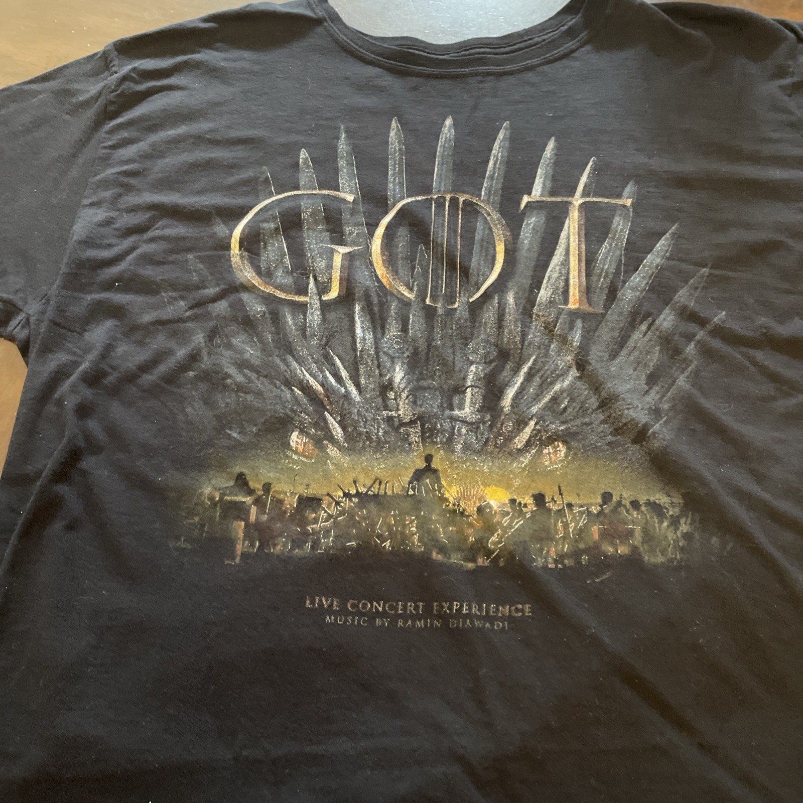 Game of Thrones Live Concert Experience T-Shirt Mens XL 2019 Tour Tee HBO