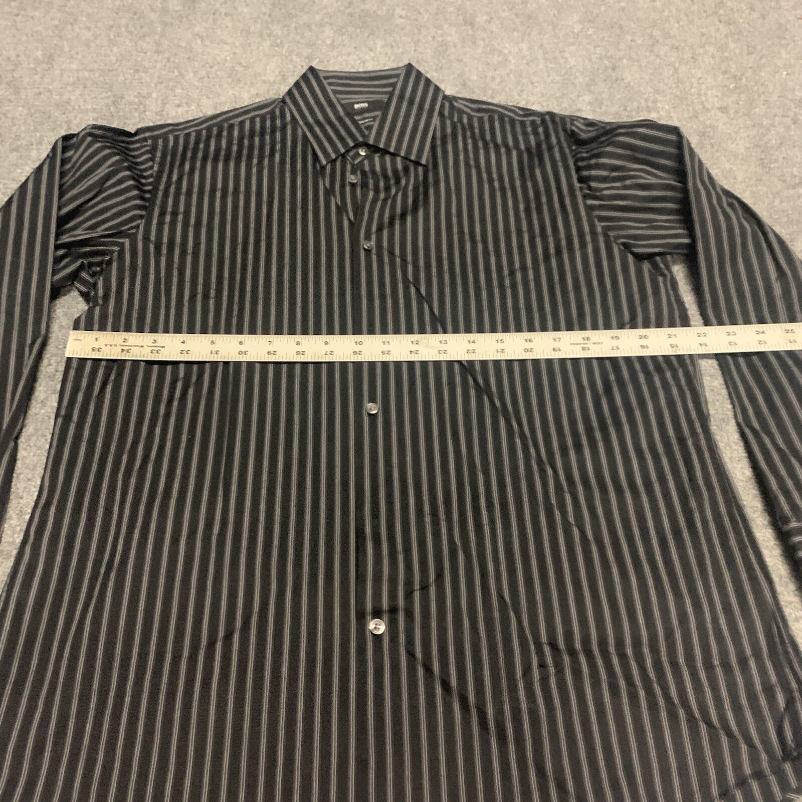Boss Hugo Boss Adult Polo Shirt Slim Fit, Size 16.5 32/33 Cotton L/S