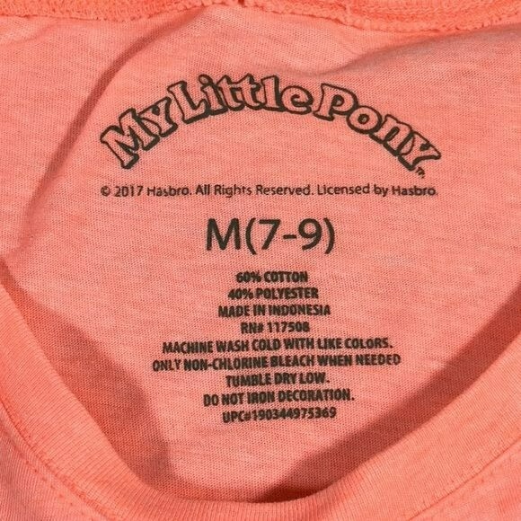 My Little Pony Neon Hot Coral tee retro airbrush pony size medium NEW