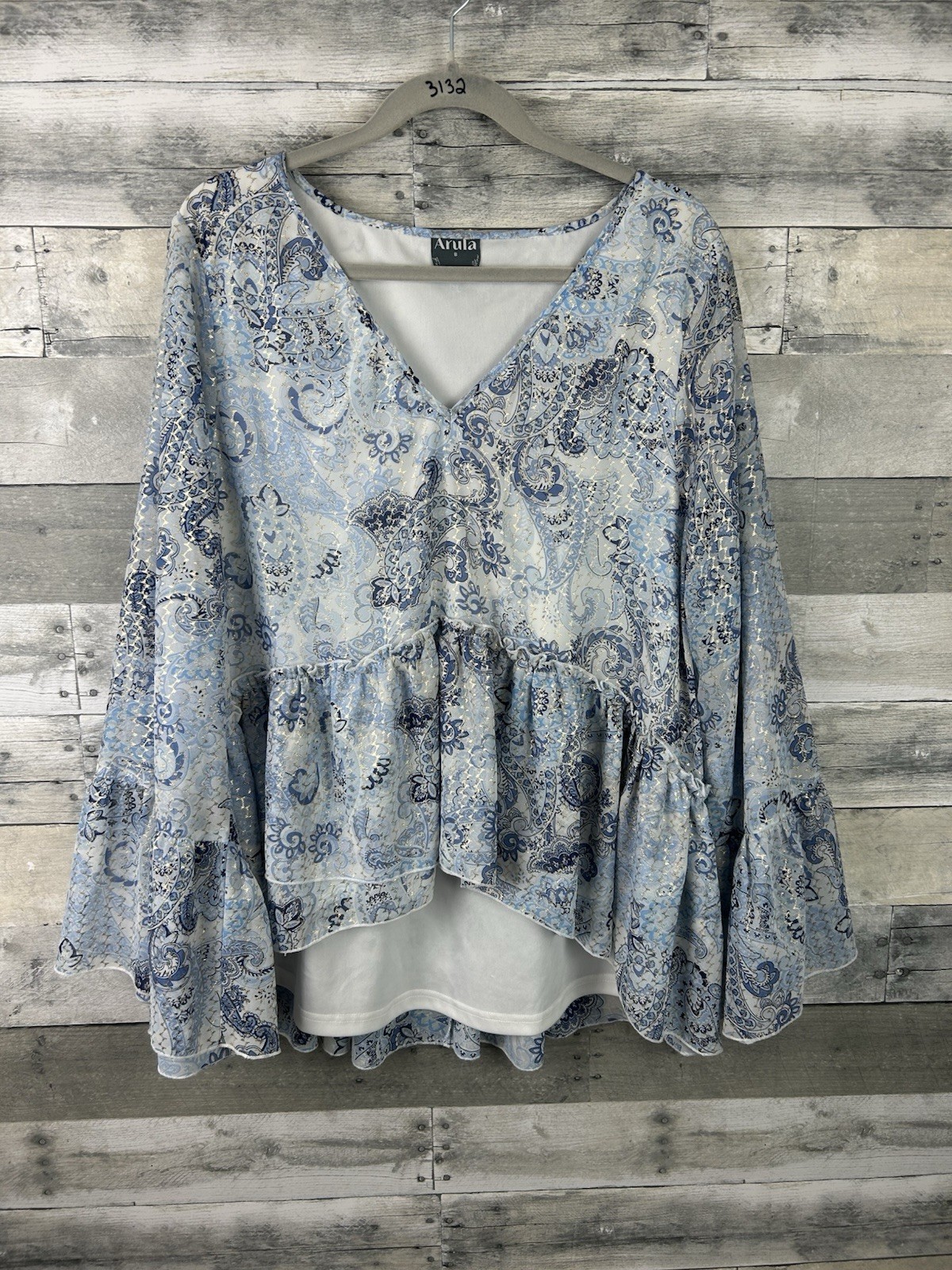 Arula Size B Women’s Long Bell Sleeve Blouse