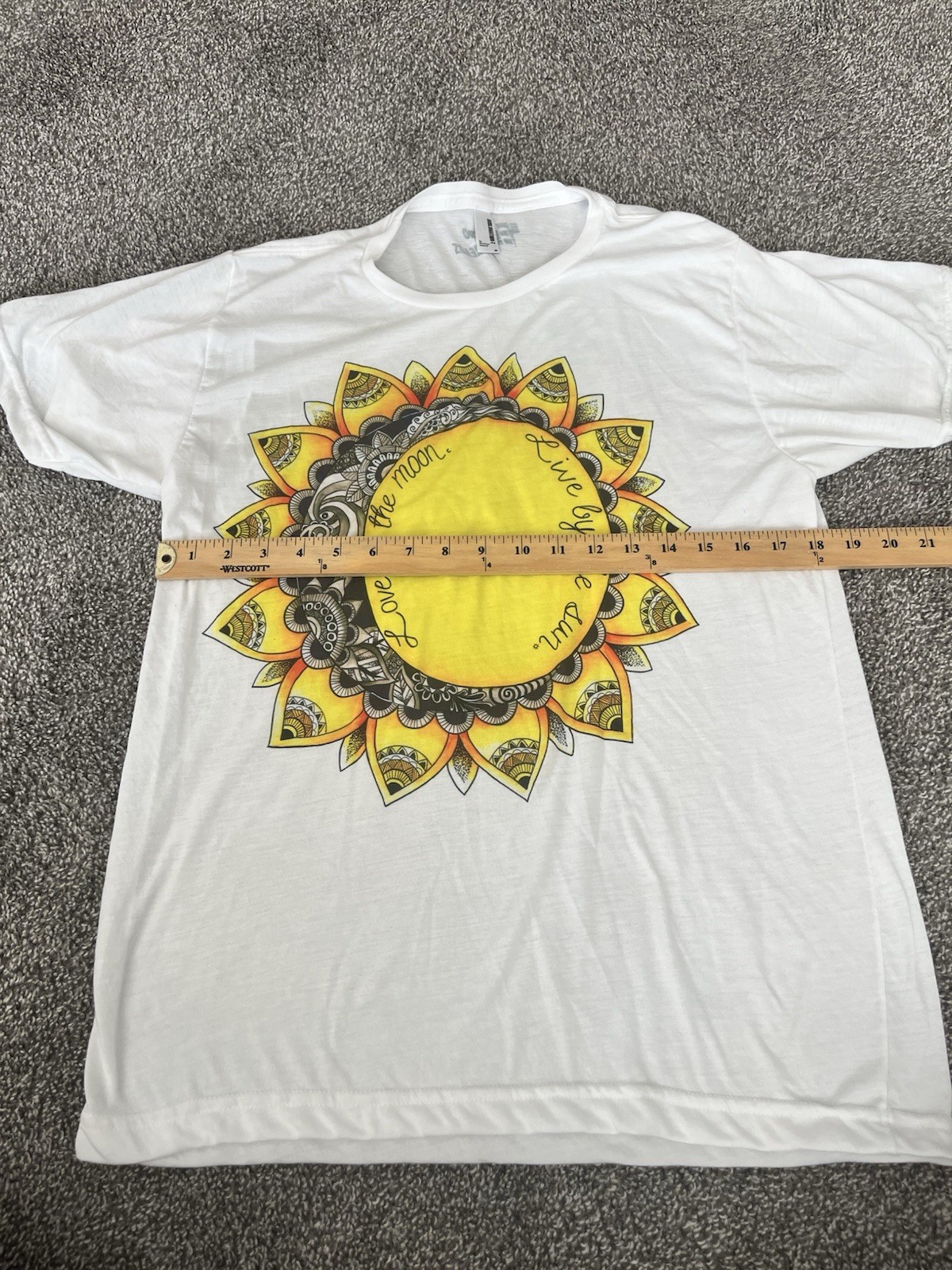 Electro Threads Shirt Sunshine Boho Hippie White Size Medium JJ