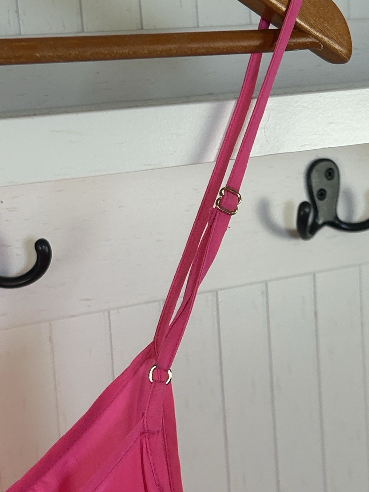 Juicy Couture Hot Pink 100% Silk Cami M Y2K Fairy Romantic Coquette Tank Top