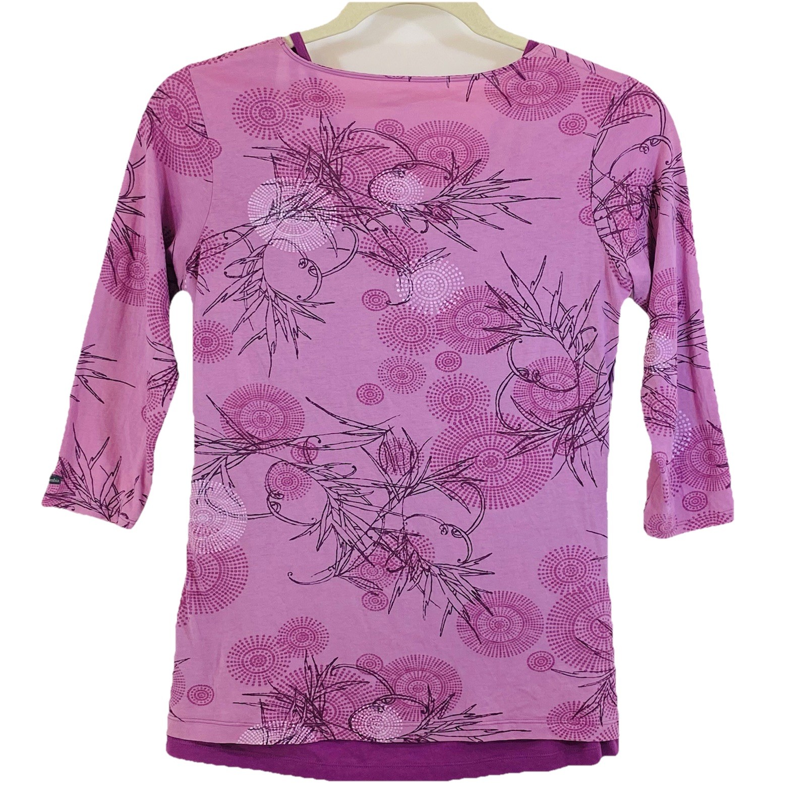 Columbia 2 Piece Top + Tank Pink Purple Womens L AL6106