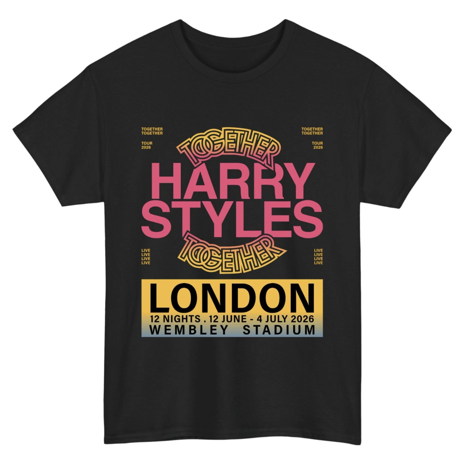 Harry Styles Together Tour 2026 London T-Shirt Wembley Fan Concert Gift Tee Top