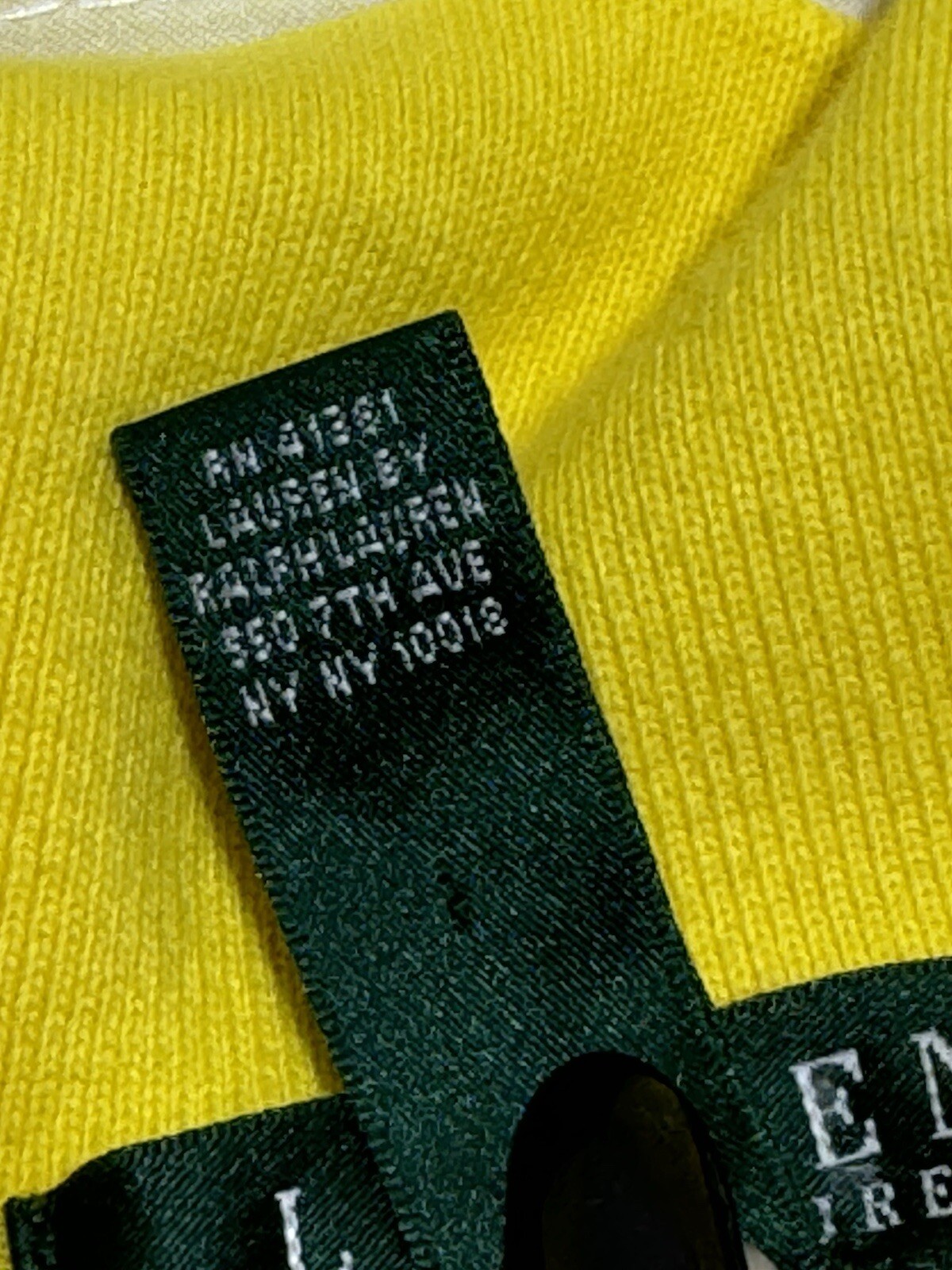 Lauren Ralph Lauren Shirt Womens XL Yellow RLL Logo Cotton Vintage Metal Buttons