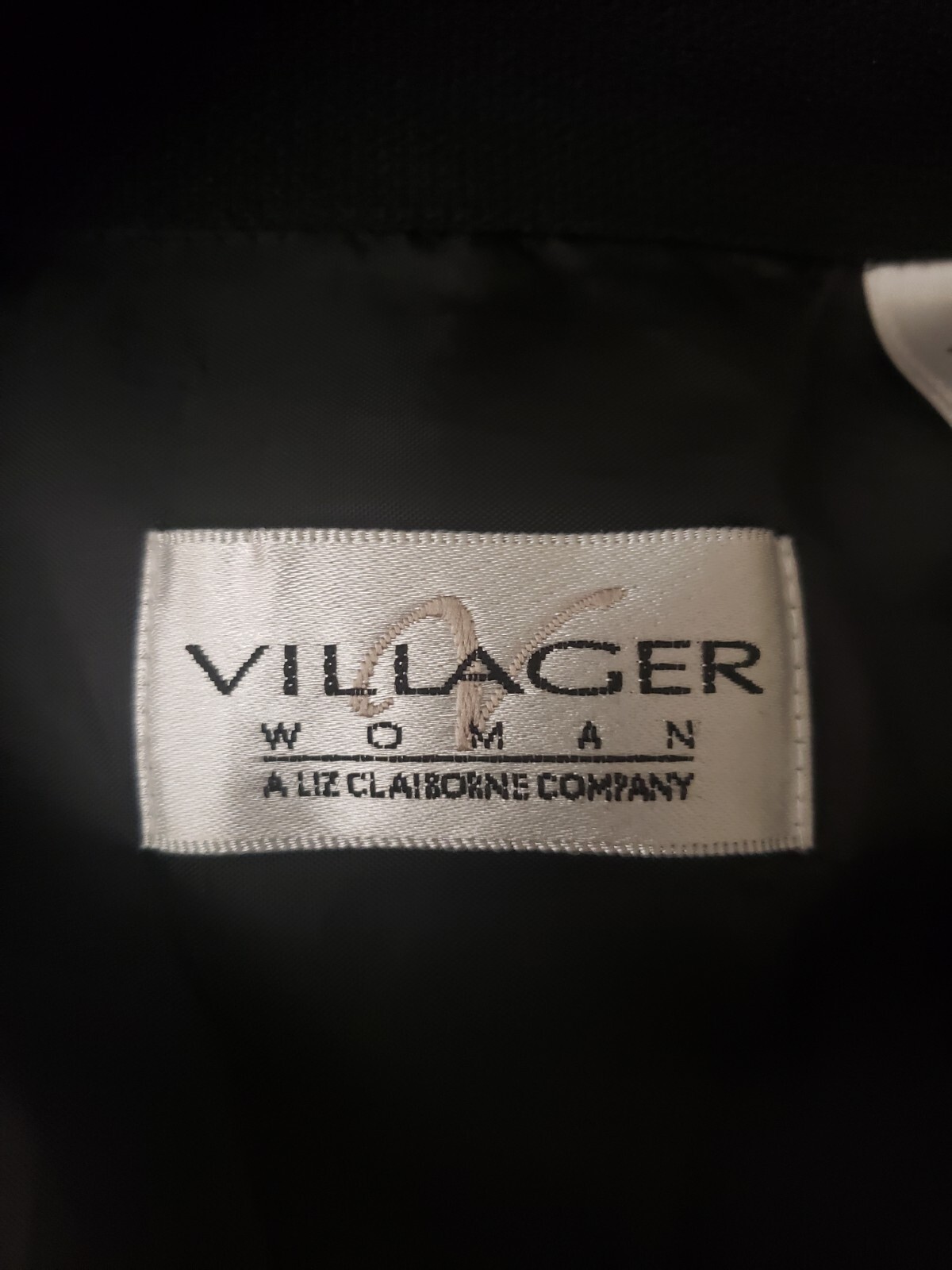 Liz Claiborne Villager Woman Blouse Plus 2X Lined Shirt Jacket Vintage VTG
