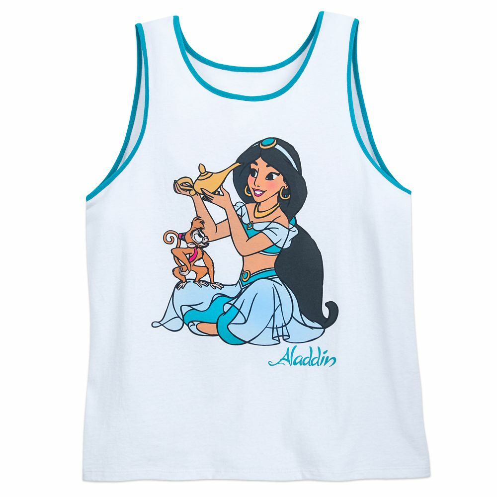 Disney Store Aladdin – Princess Jasmine Ringer Tank Top Womens Size L XL 3XL 4XL