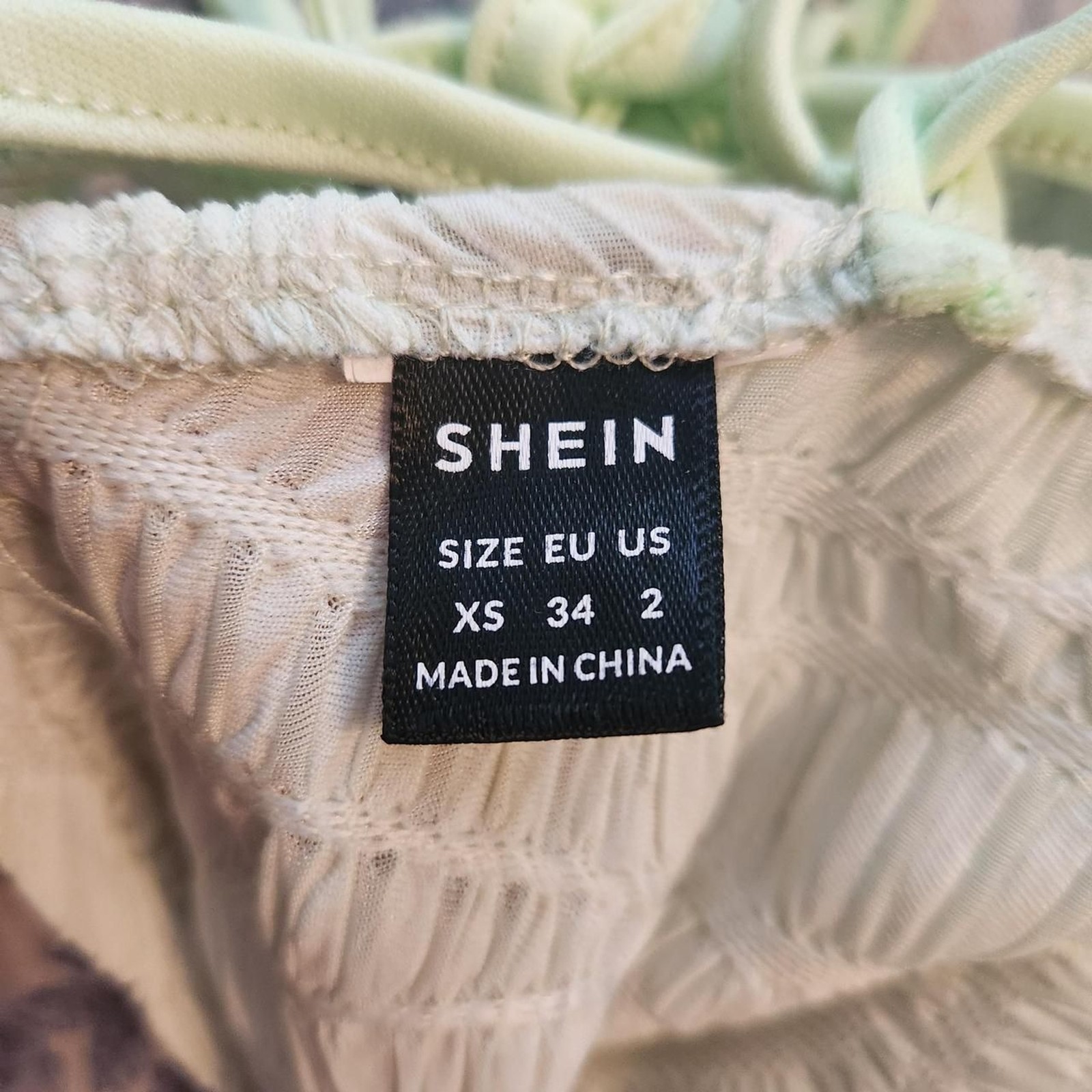 Shein Women’s White and Green Bandeaus