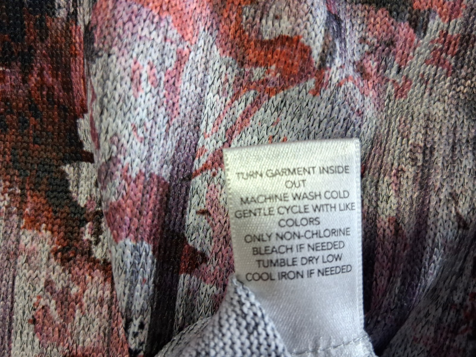 Size S multi color blouse in gray, pink, black & purple. Excellent condition