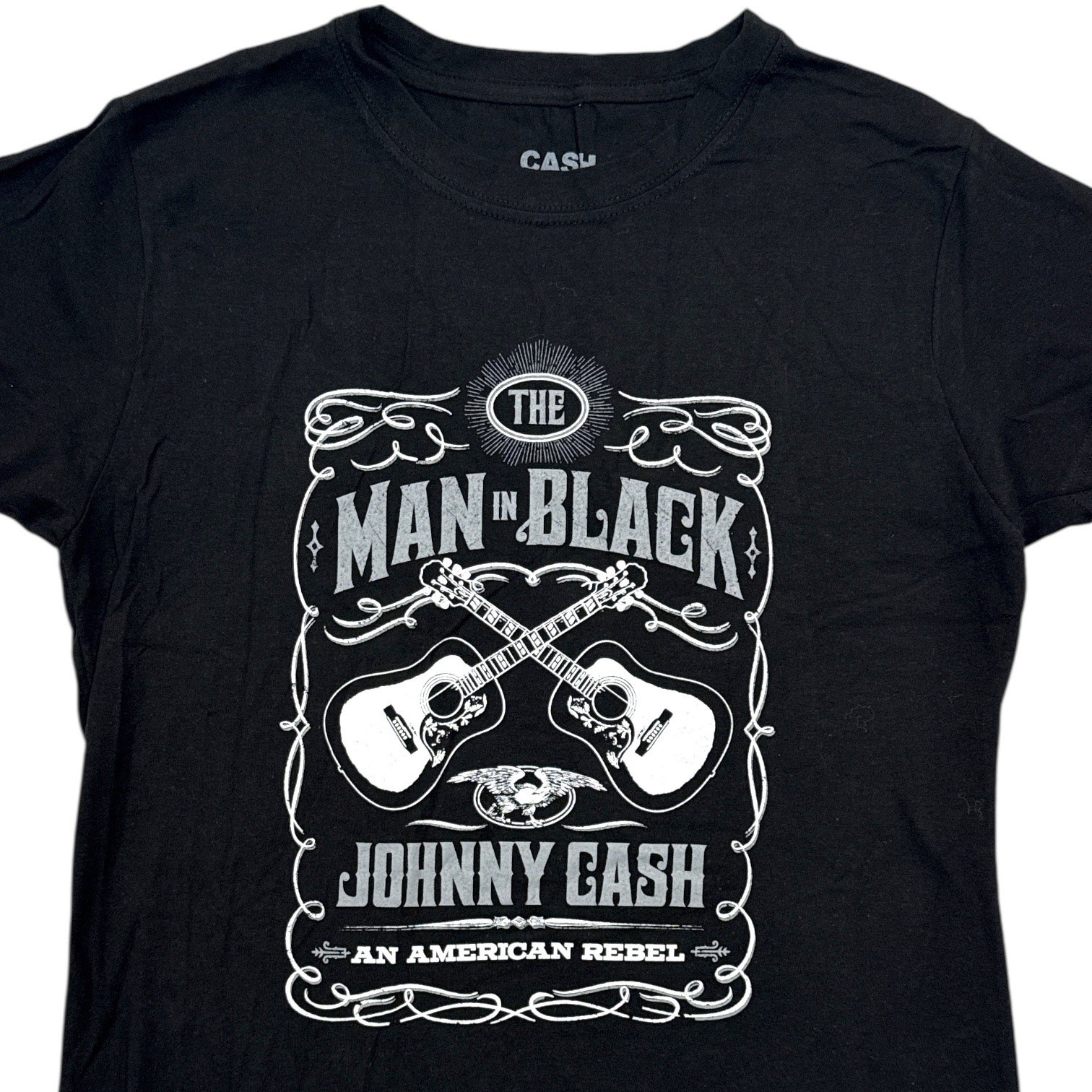 Johnny Cash Man in Black Women’s XL Graphic Band T-Shirt Official Licensed NEW