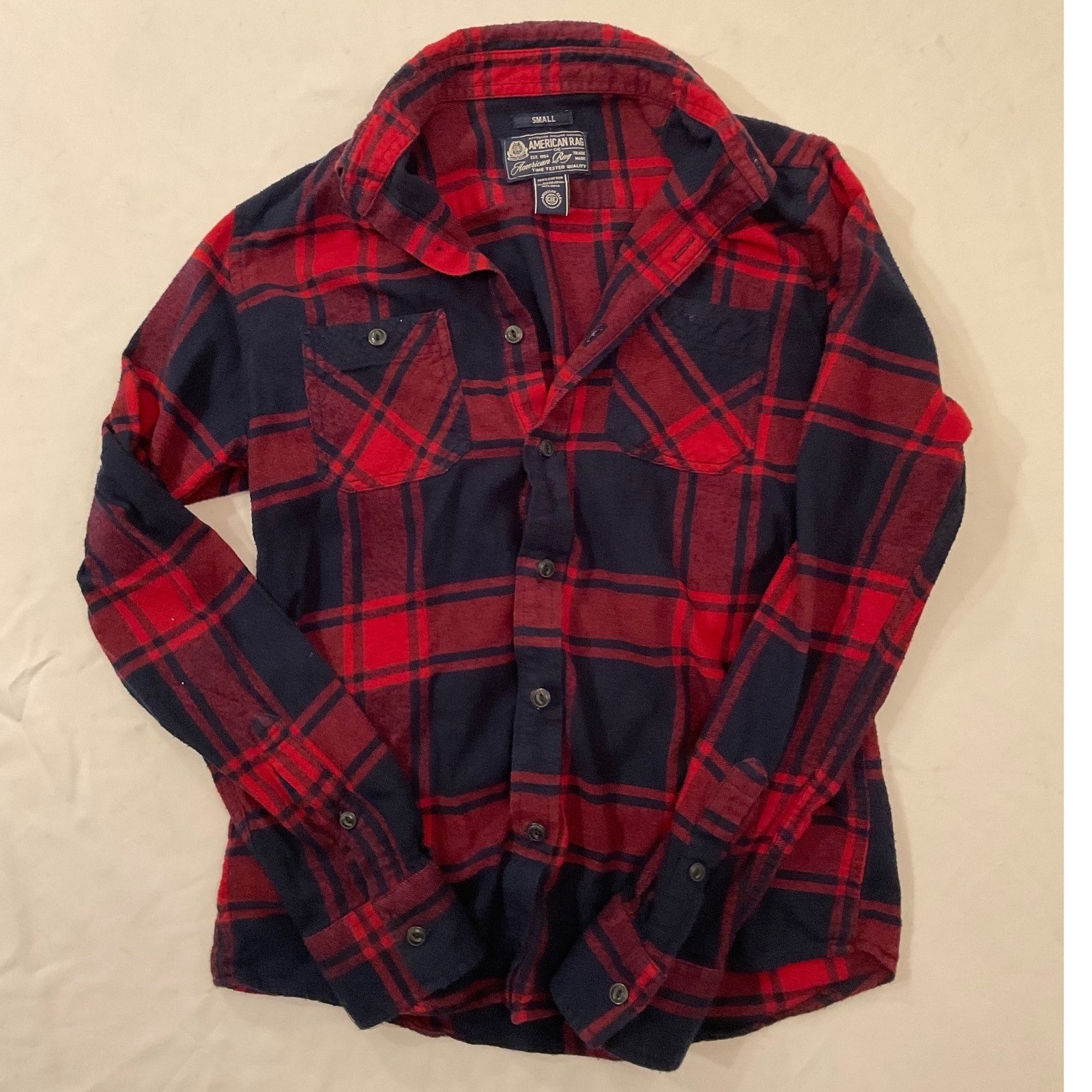American Rag Women’s Plaid Flannel Button Down Shirt