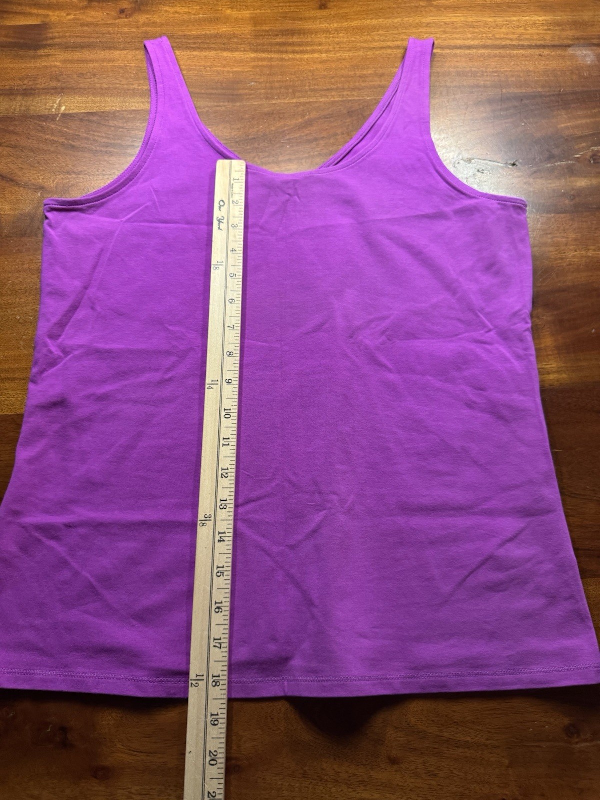 J.Jill Petites Perfect Reversible V Or Scoop Neck Tank Womens Magenta Pink Sz LP