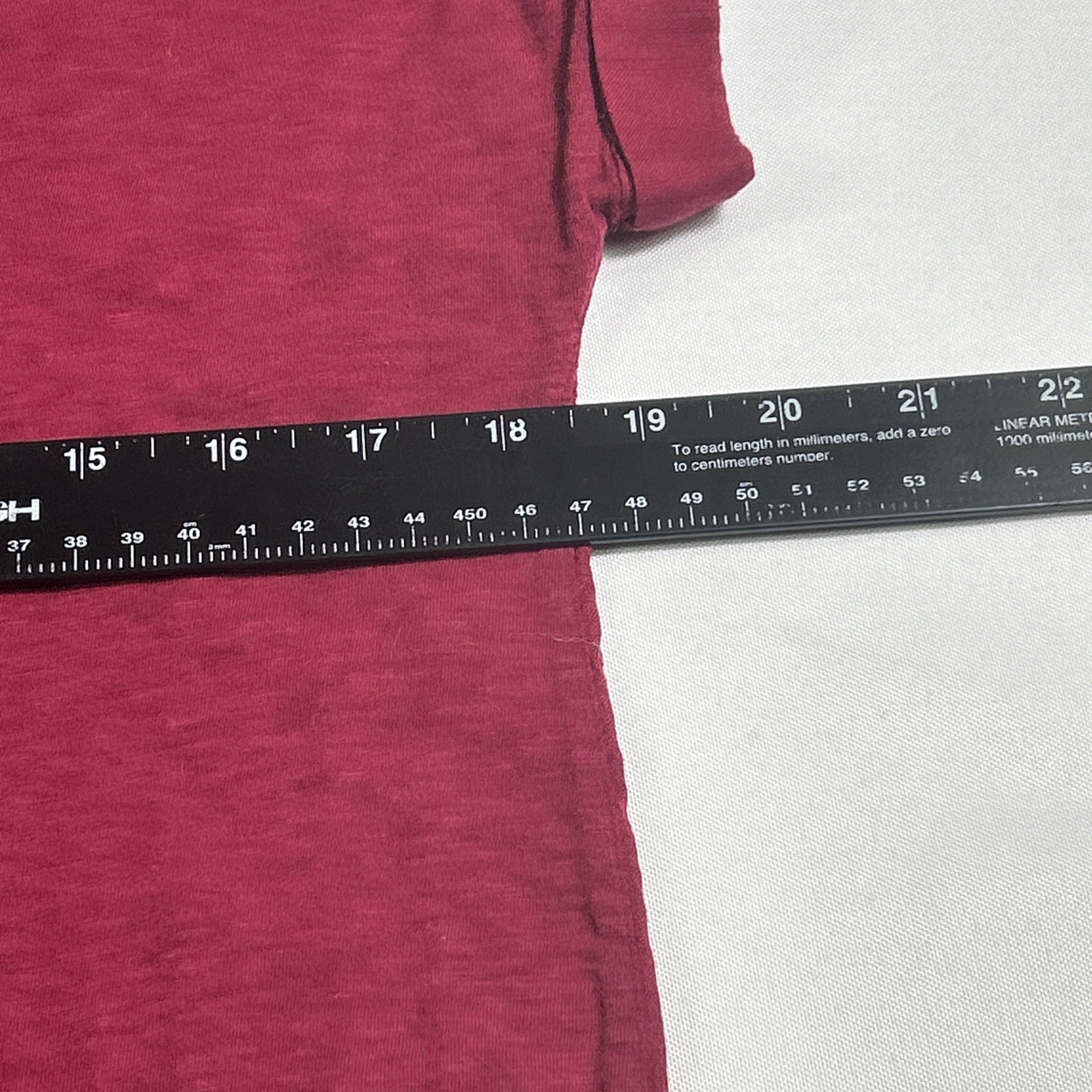 Lucky Brand Henley Top Womens Small Burgundy Short Cap Sleeve Popover Pocket