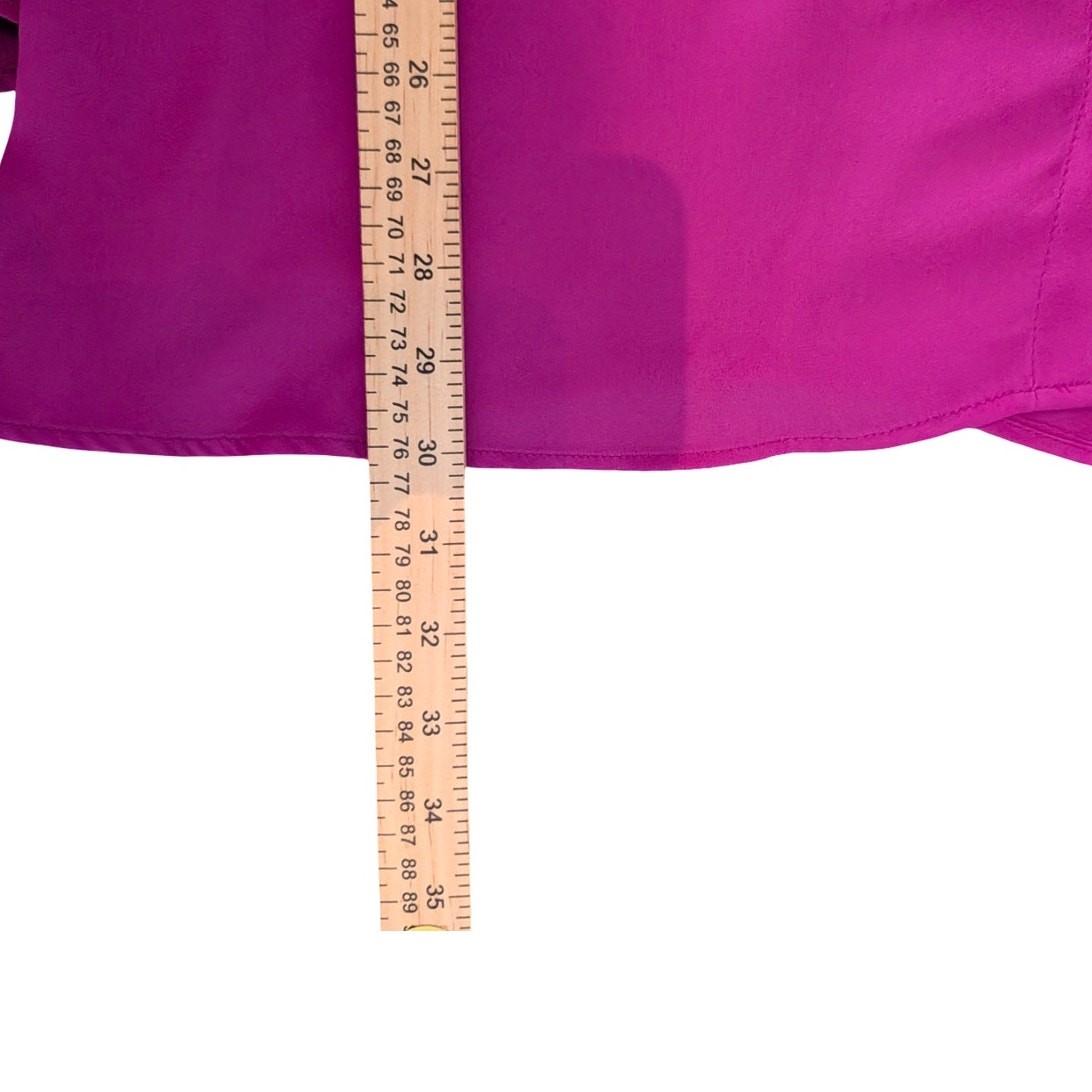 Torrid NWT Georgette Button Front Blouse Ruffle Neck Long Sleeve Size 5X