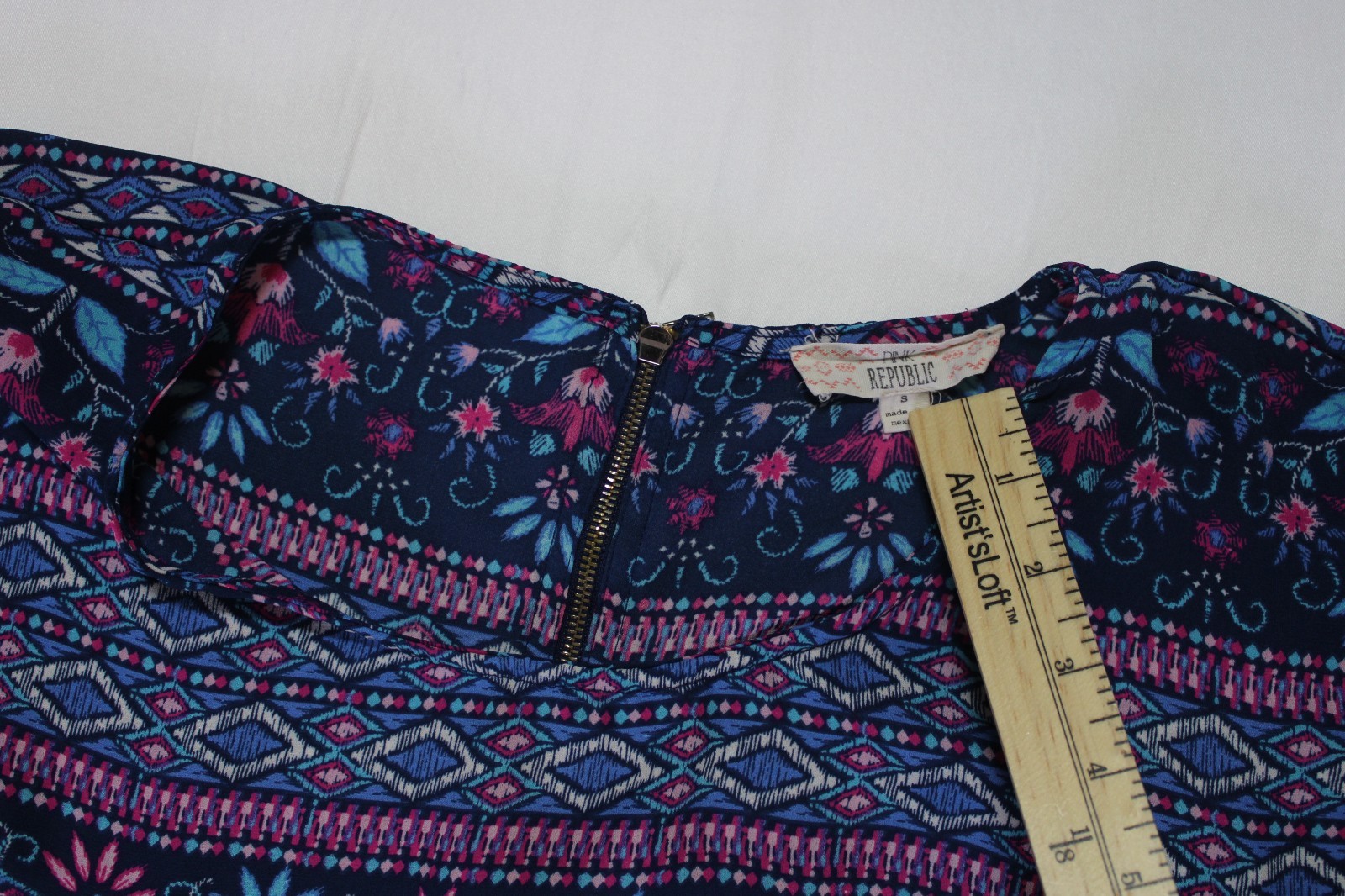 pink republic top Small navy/fuchsia