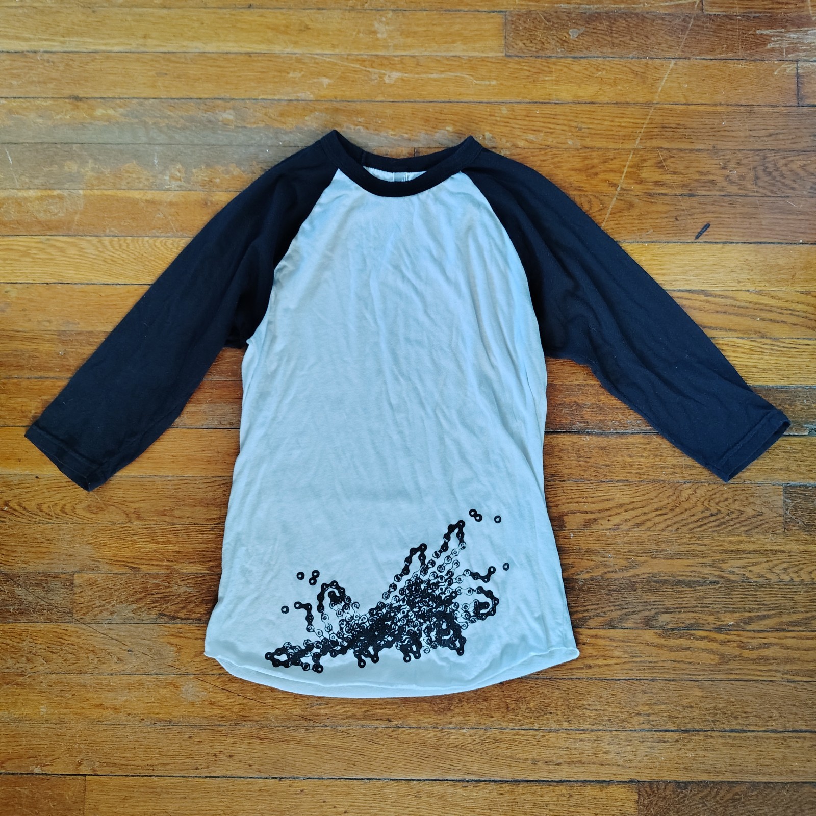 Ani DiFranco Righteous Babe Records 3/4 Sleeve Baseball Tee Shirt “Slide” Small