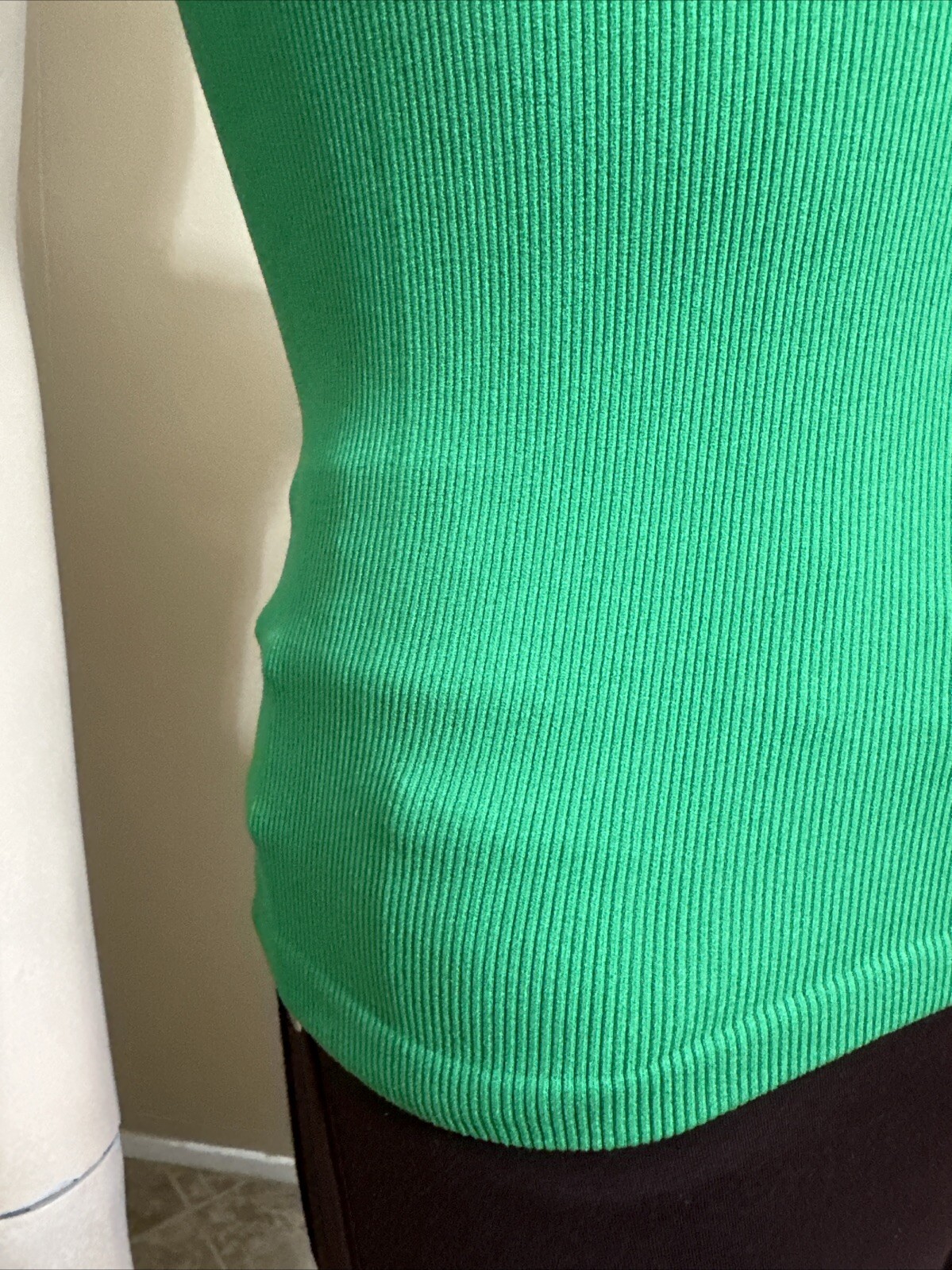 Women’s Green Nylon Casual Summer Stretch Slim One Size Blouse Top 3 For 15$