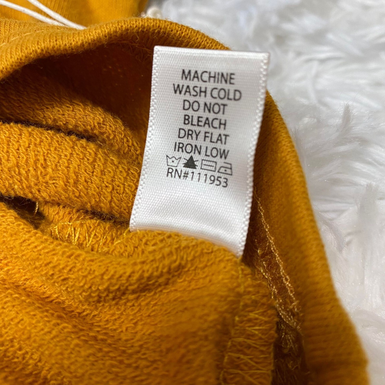 Active USA Women’s Oversized Crop Top & Shorts Terno – Size Large – Mustard