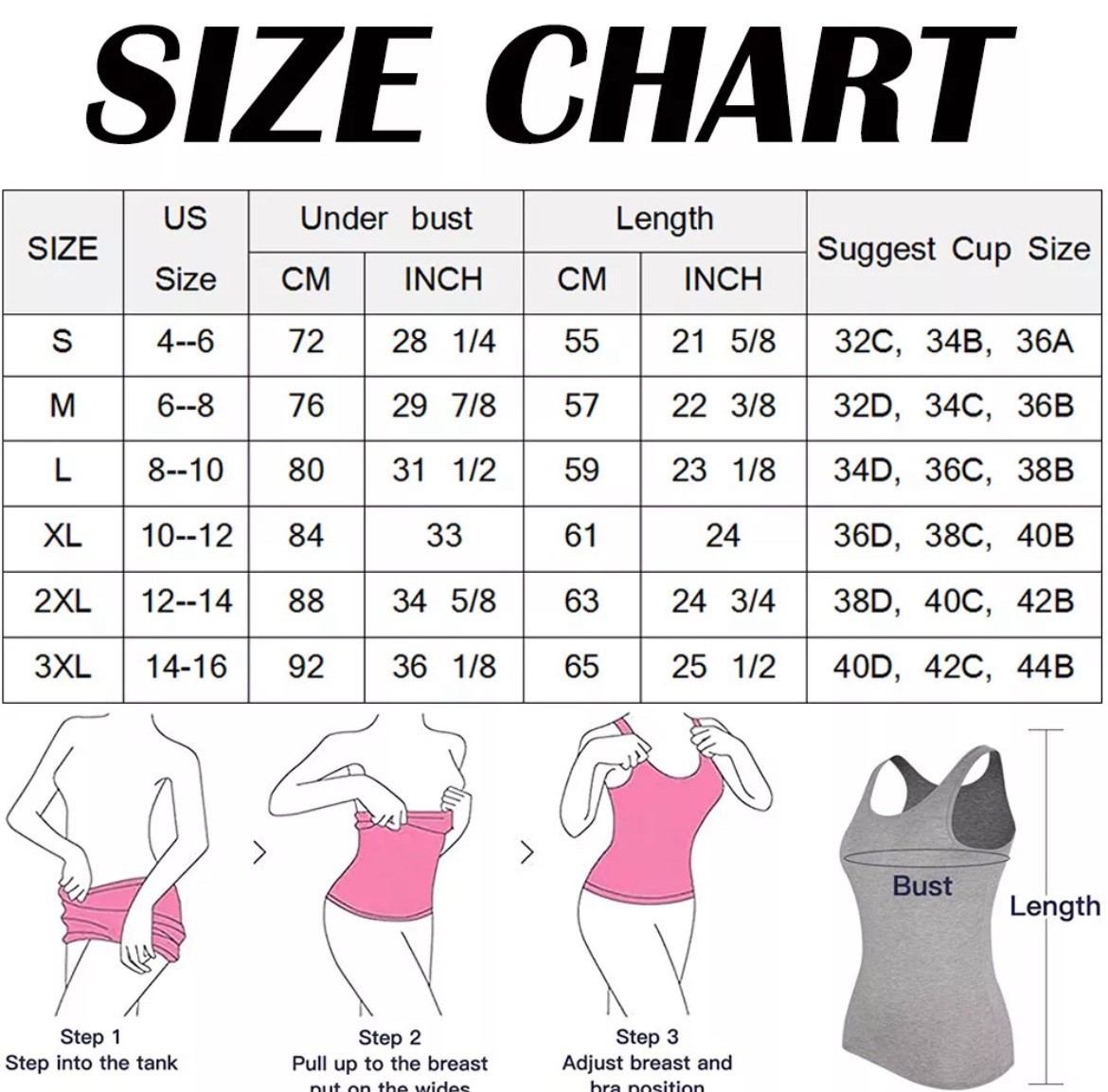 Women Cami Camisole With Built in Bra Push Up Padded Vest Baisc Layer Tank Tops