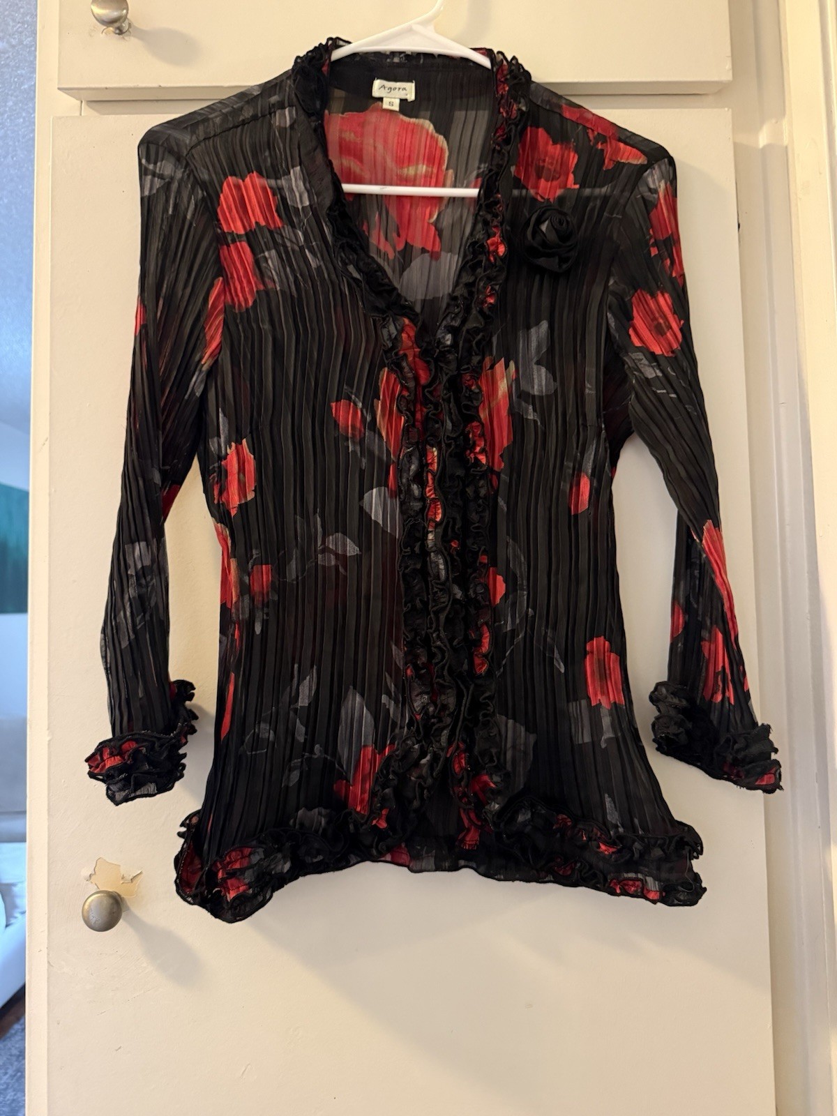 True vintage romantic Whimsigoth dark academia y2k blouse