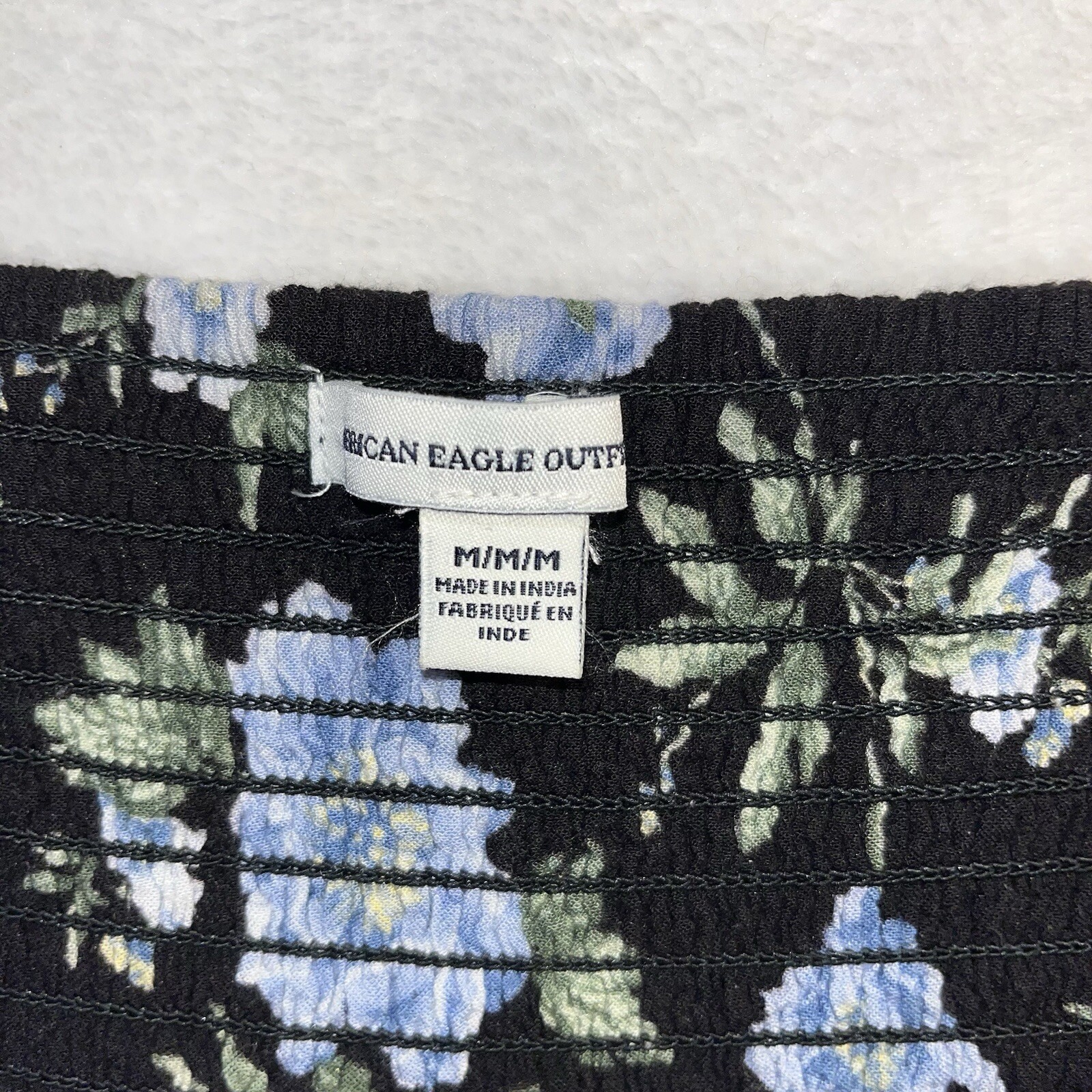 American Eagle Women’s Size Medium Halter Crop Floral Y2K Cottage Core Fairy